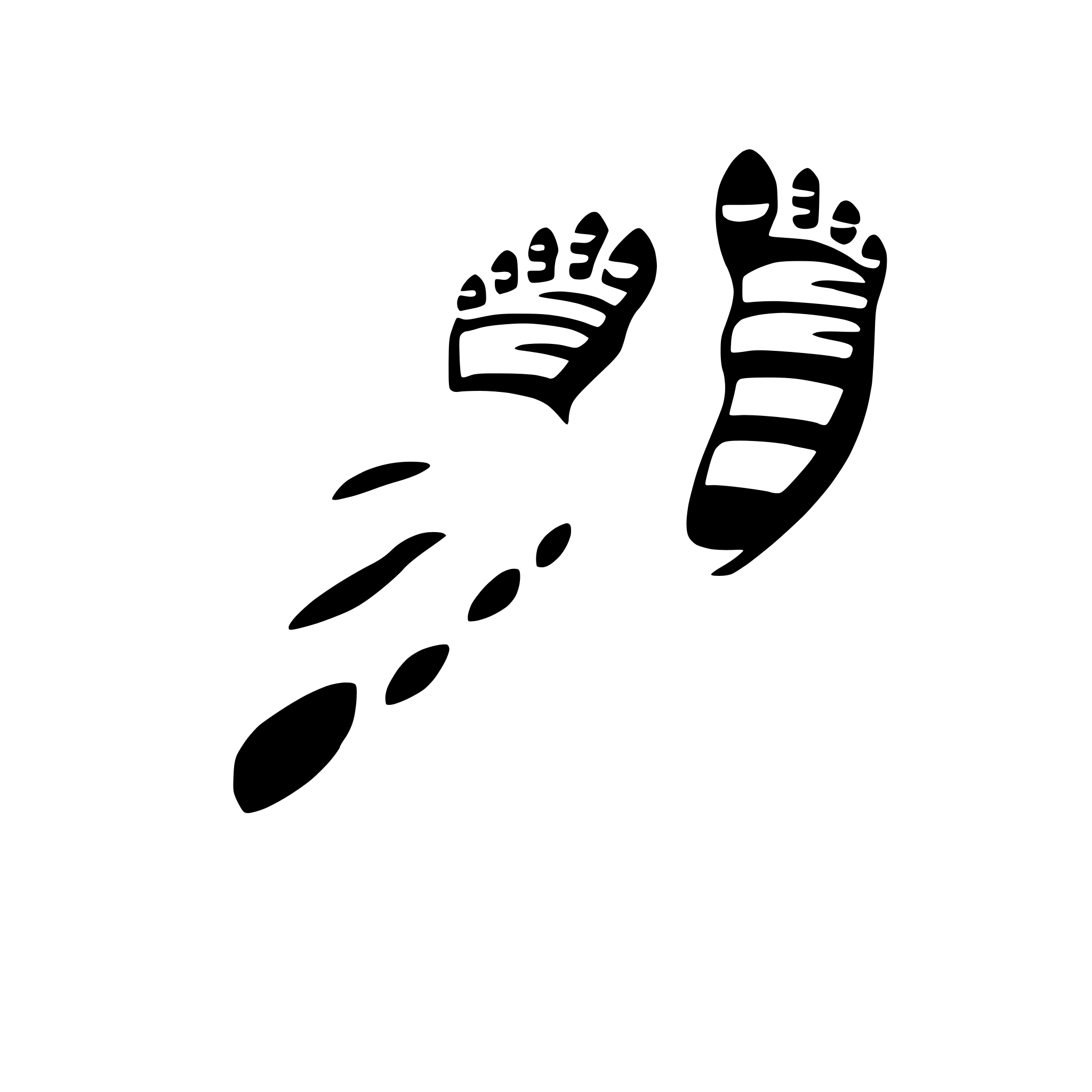 AI-generated SVG of 'couple's footprints in sand'
