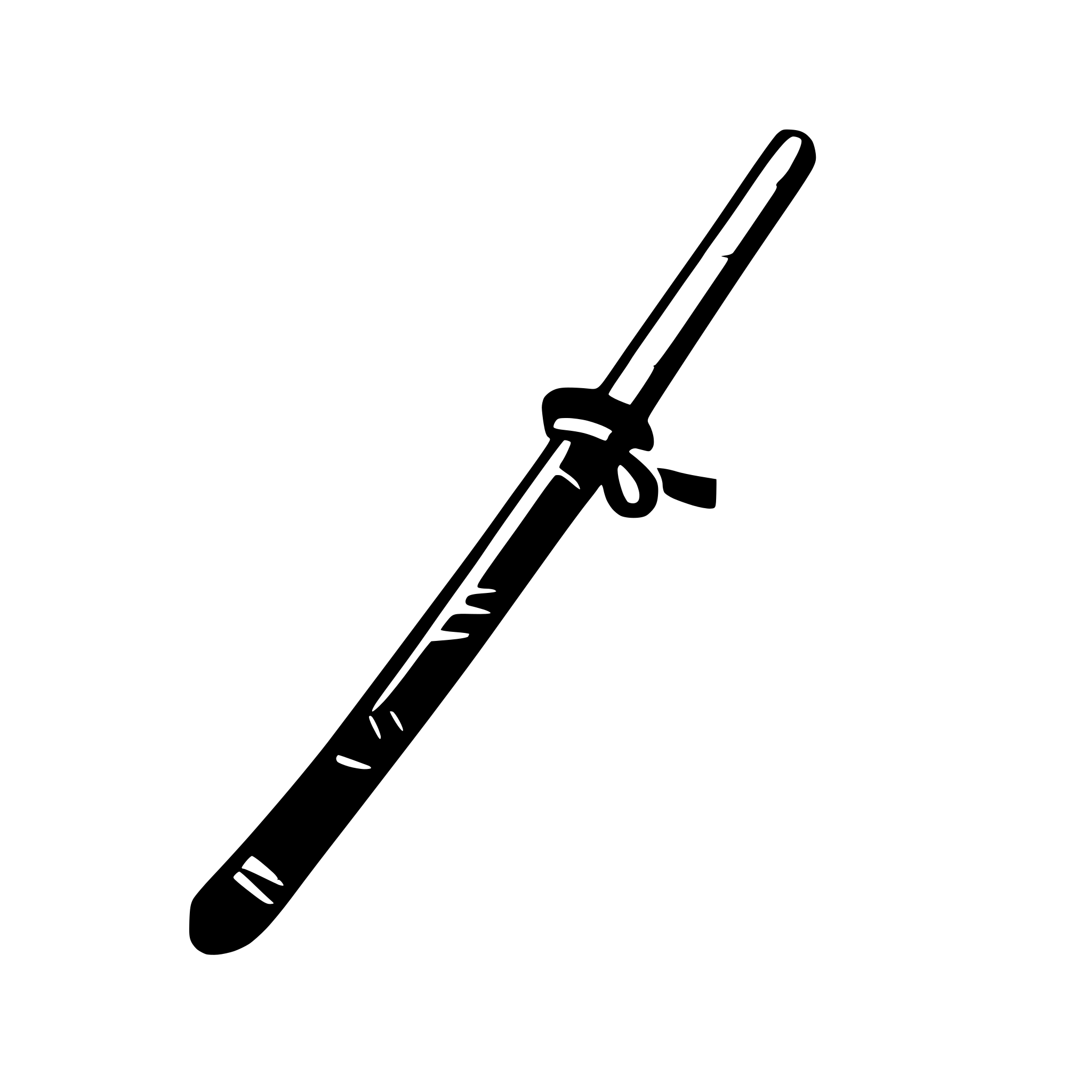 AI-generated SVG of a icon of samurai katana