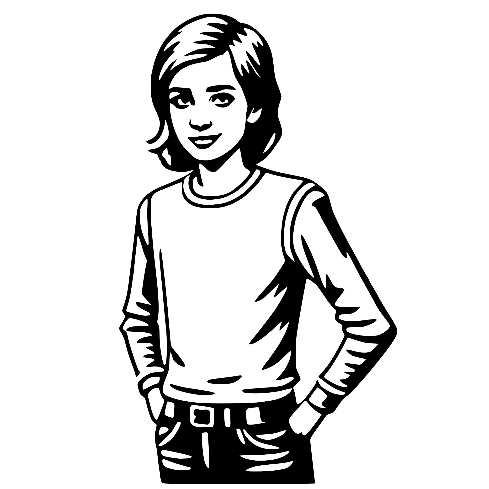 AI-generated SVG of 'teen'
