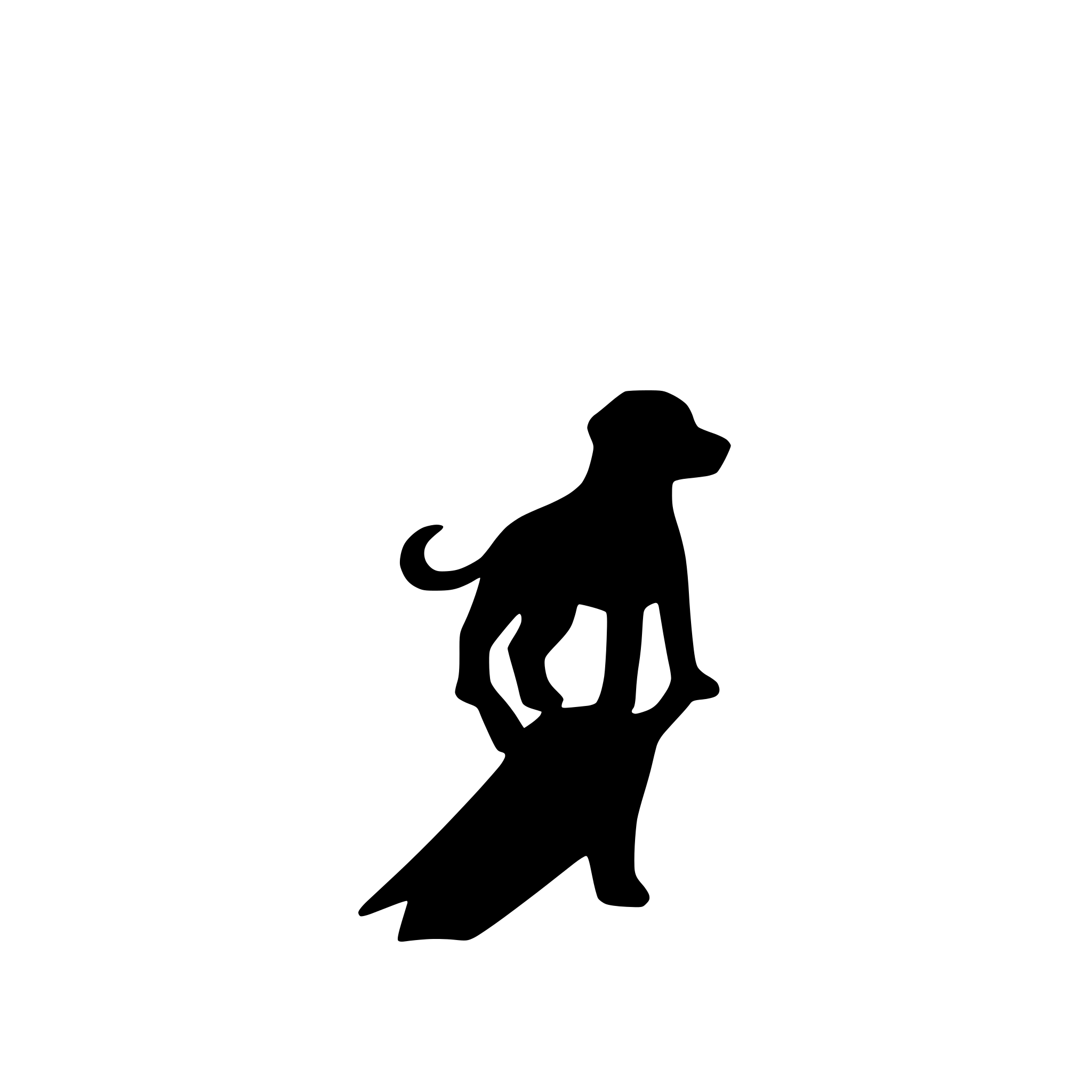 AI-generated SVG of a dog  track