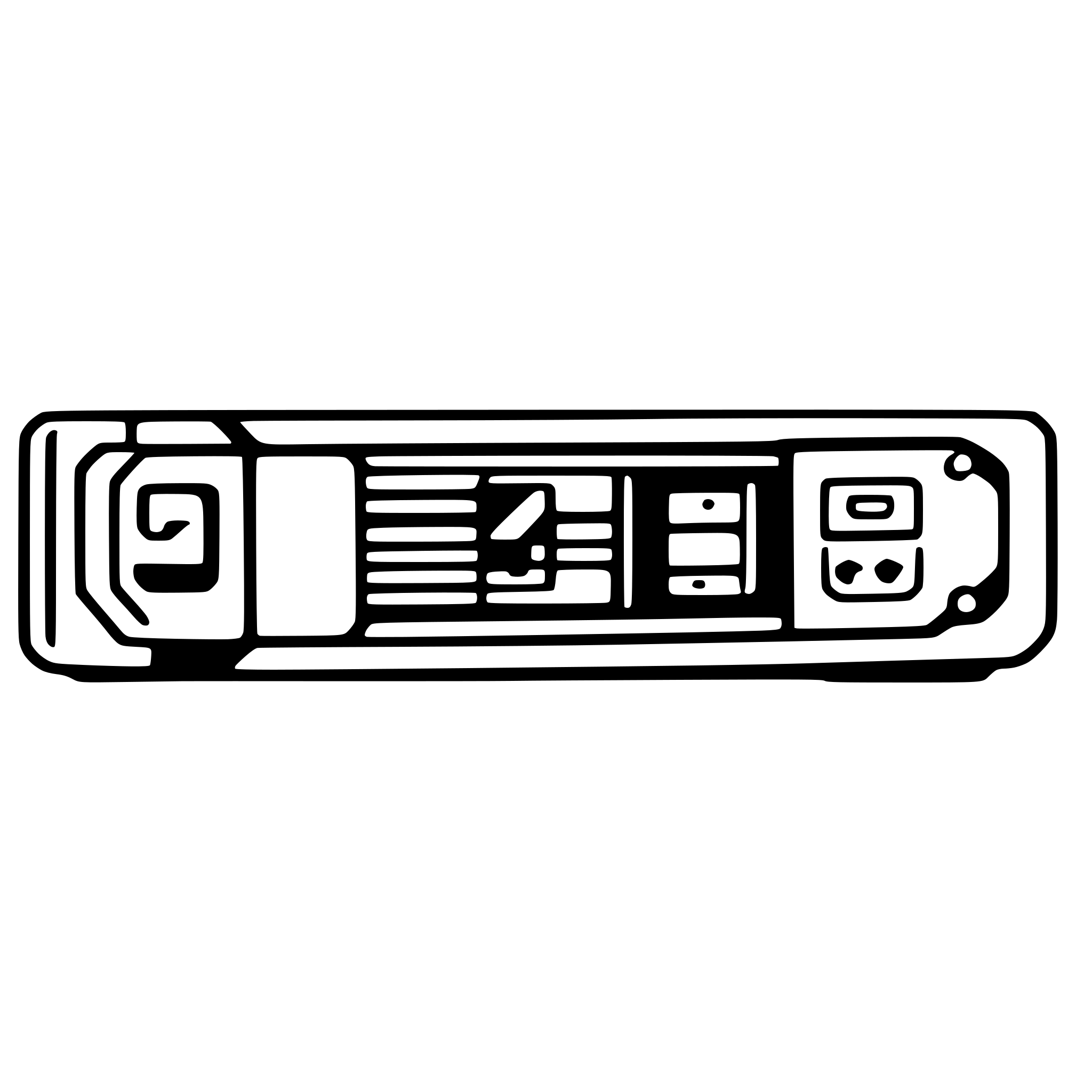 AI-generated SVG of a Front panel image of uninterruptible power supply in 2U case.