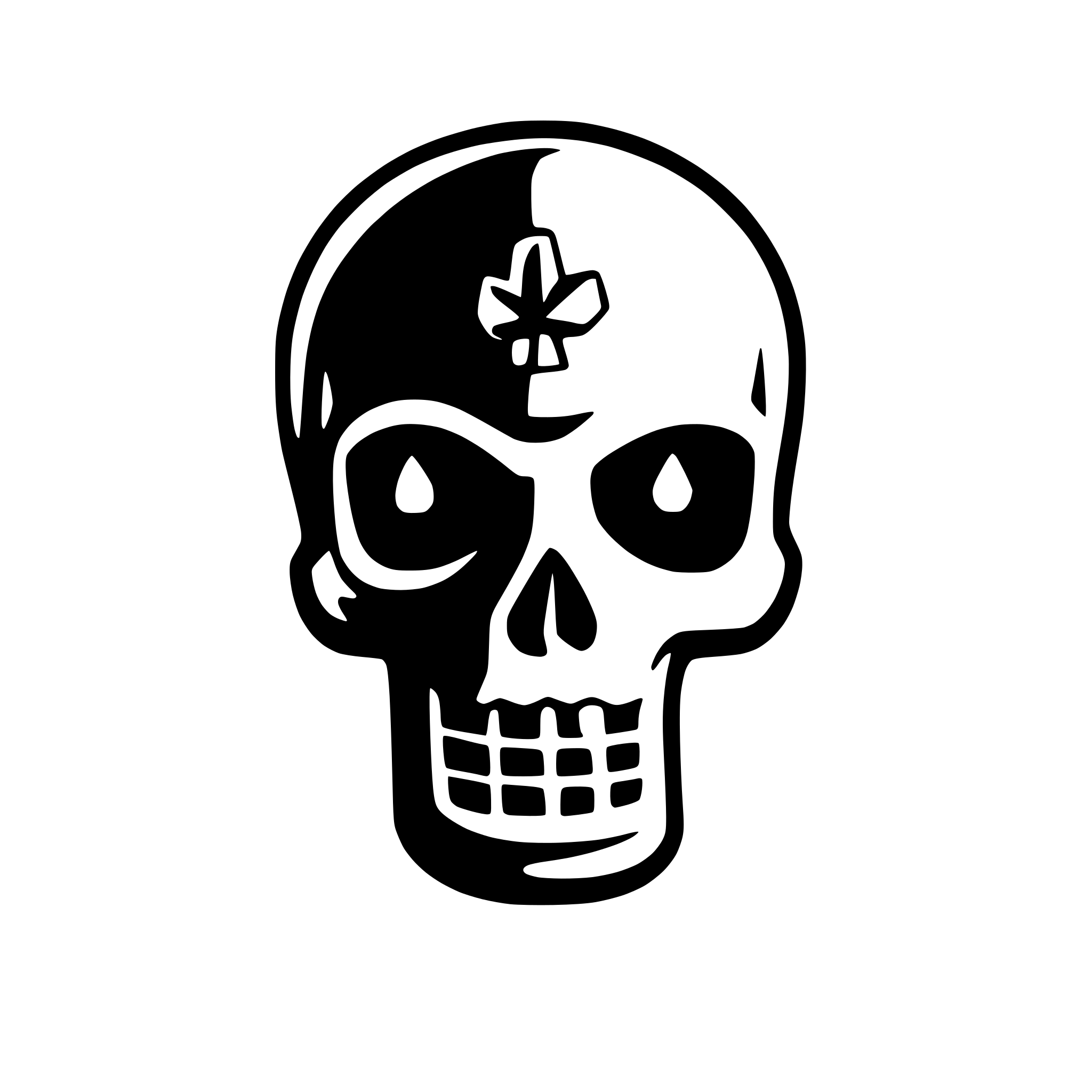 AI-generated SVG of a totenkopf