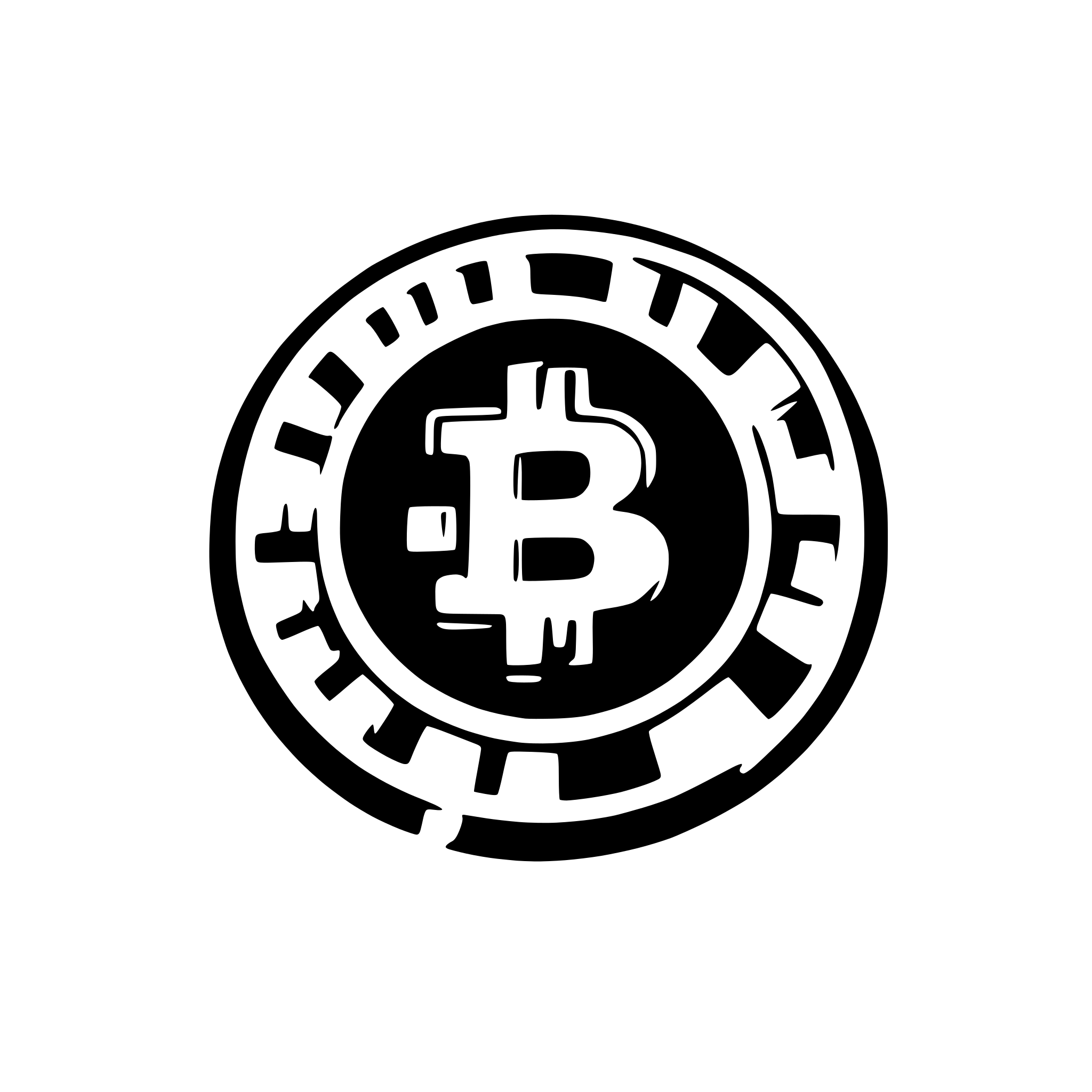 AI-generated SVG of 'bitcoin logo circuitry background'