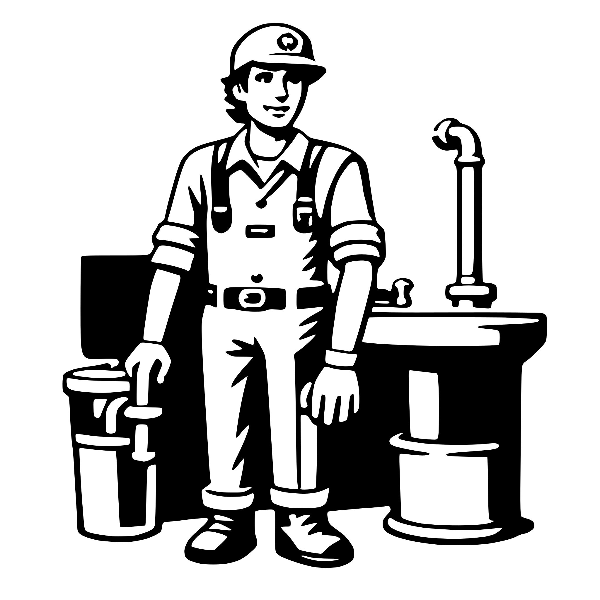 AI-generated SVG of 'plumber'