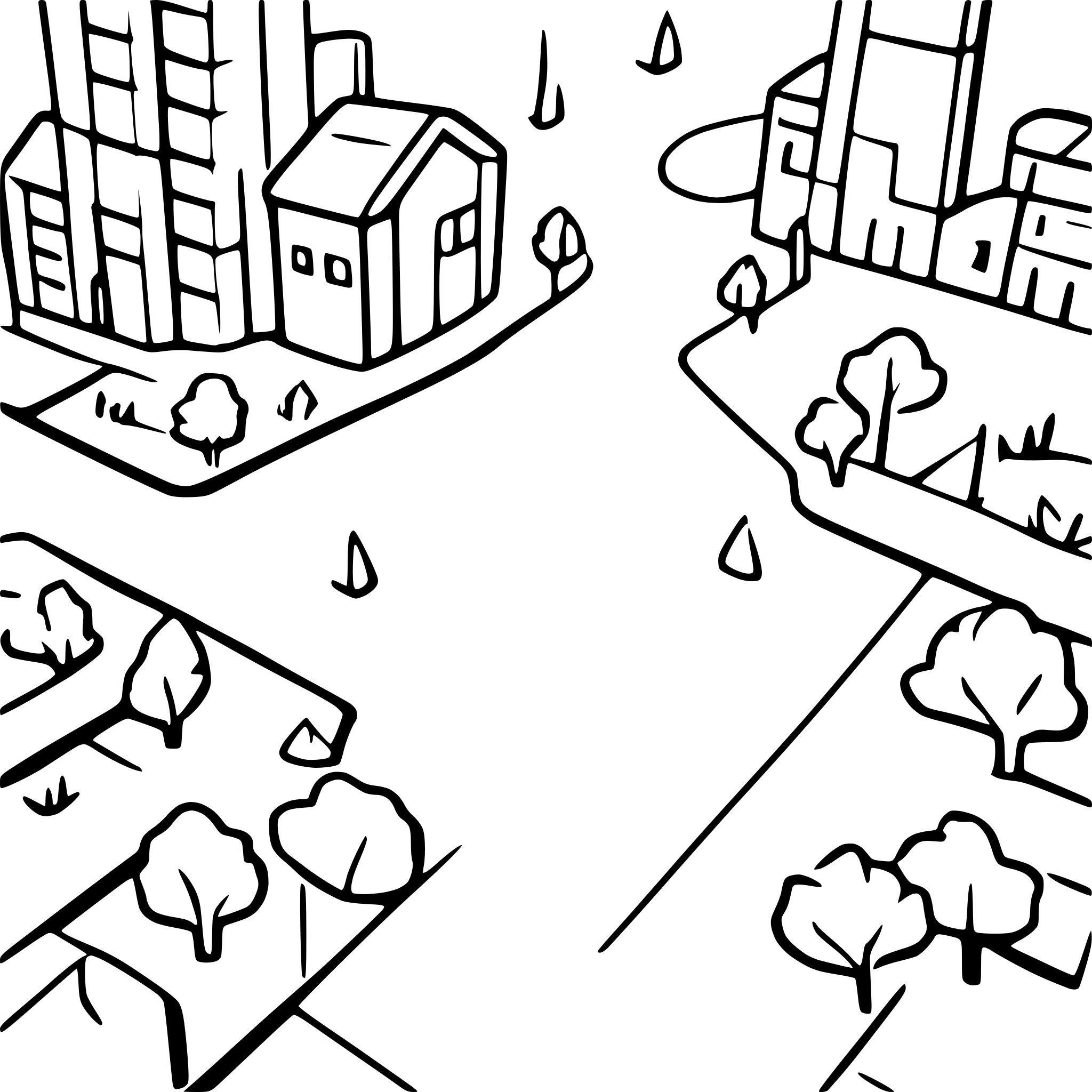 AI-generated SVG of 'city map'