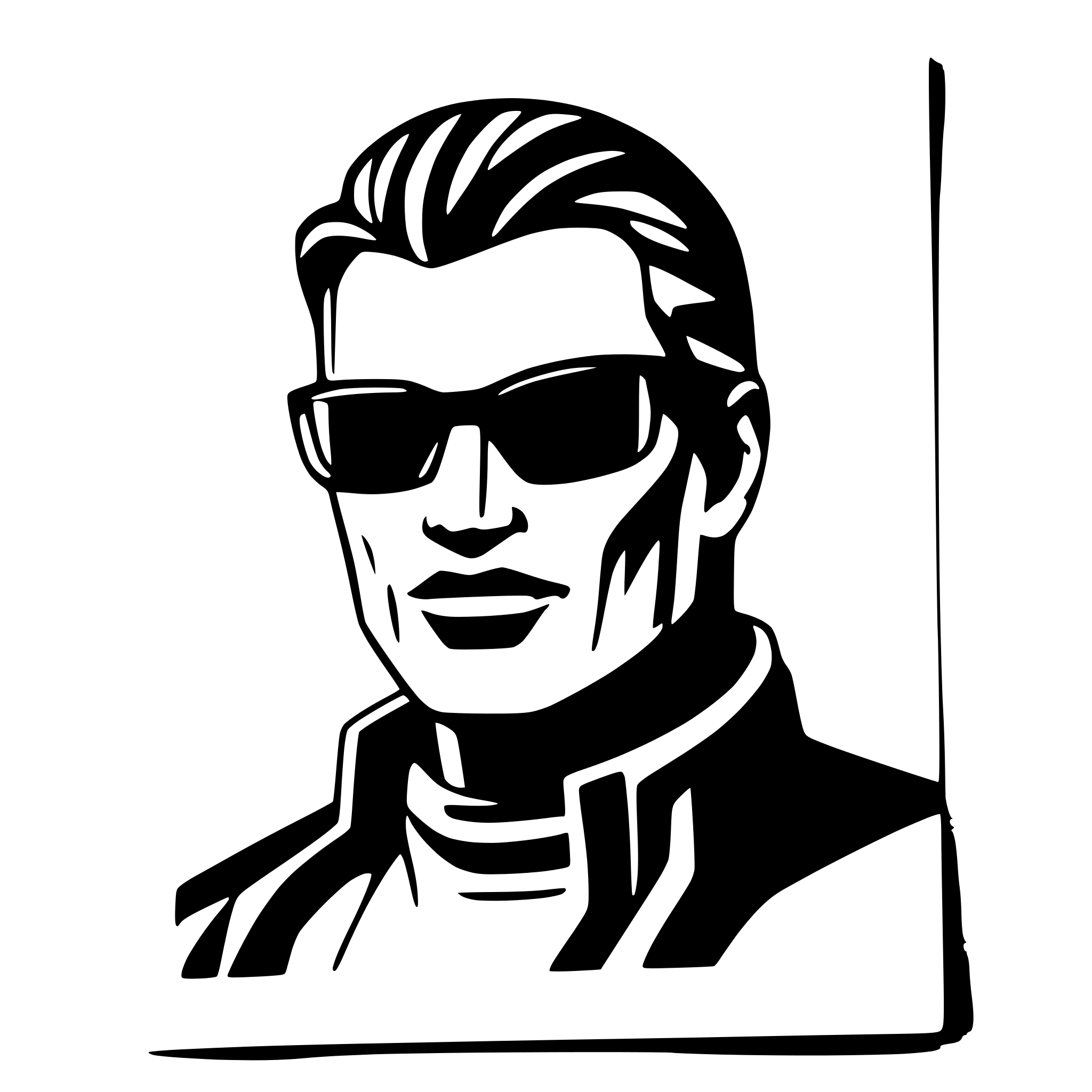AI-generated SVG of a kitt from knight rider breaking out of a picture frame