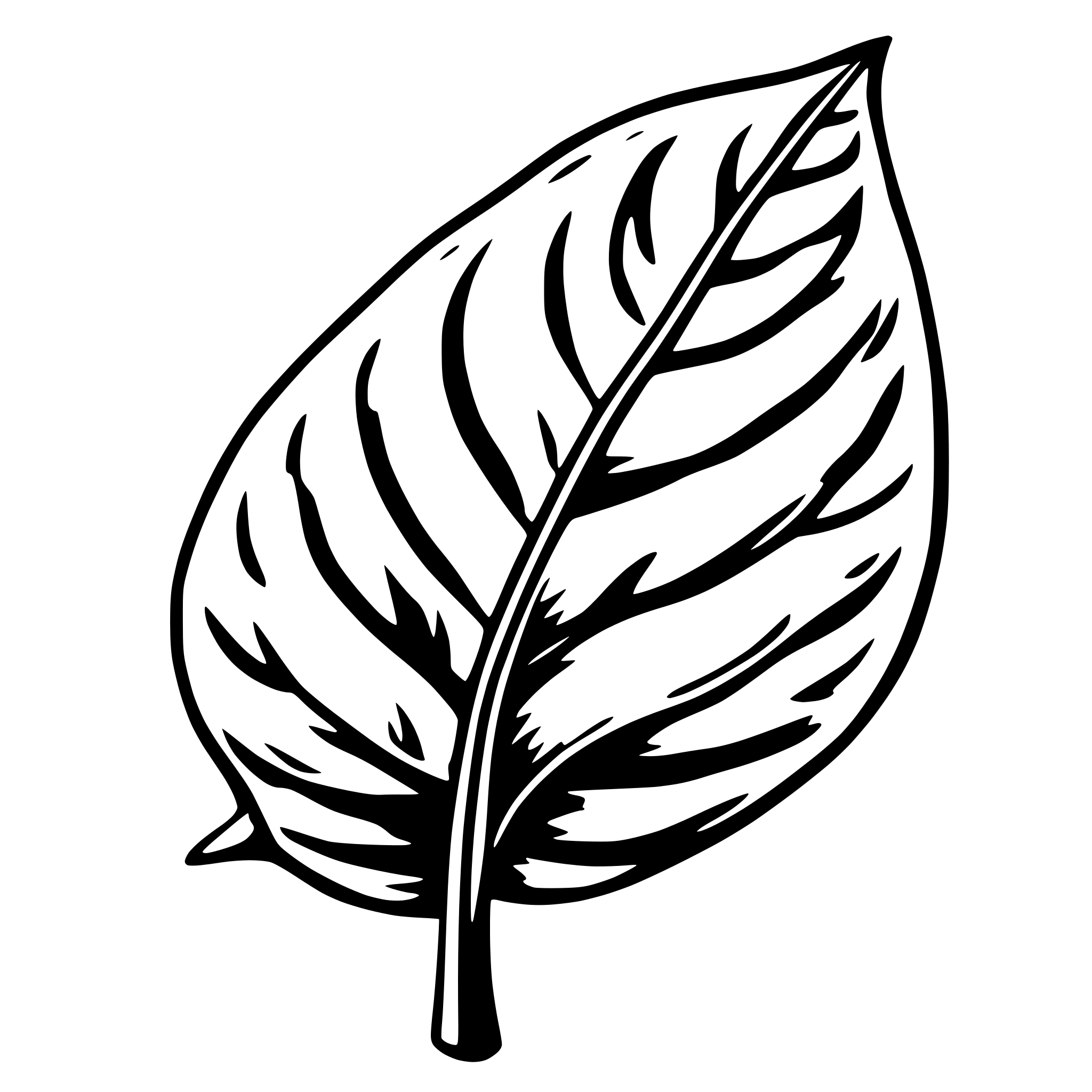AI-generated SVG of 'simple image of a leaf'