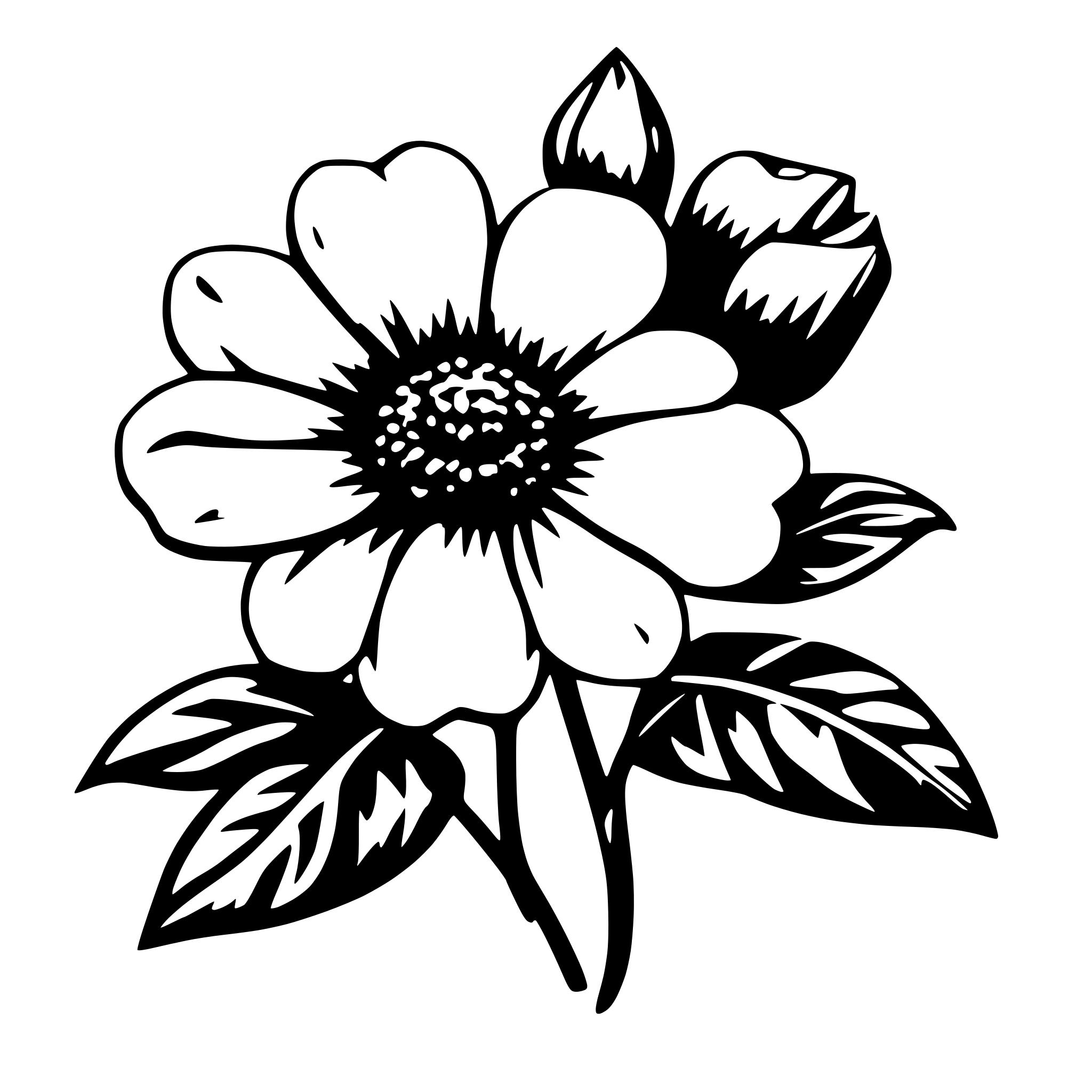 AI-generated SVG of 'realistic flower'