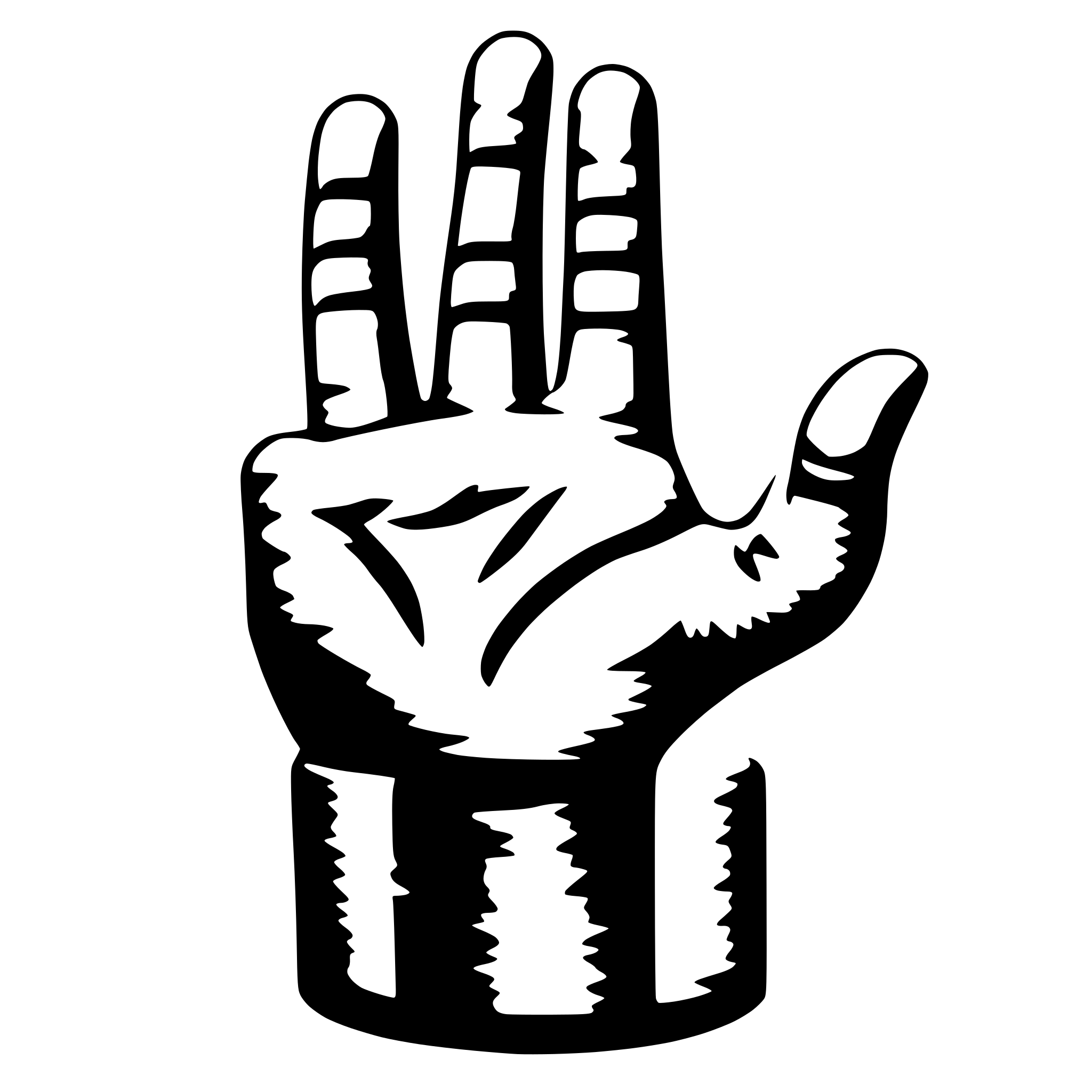 AI-generated SVG of a 1 coin with a hand with 6 fingers