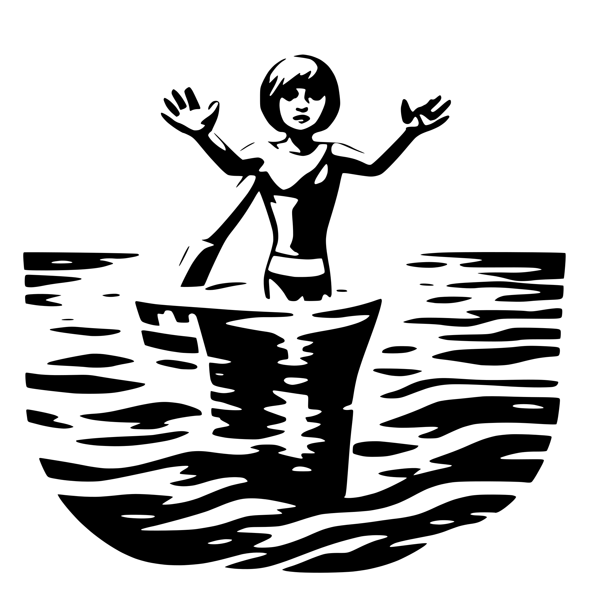 AI-generated SVG of a swim person