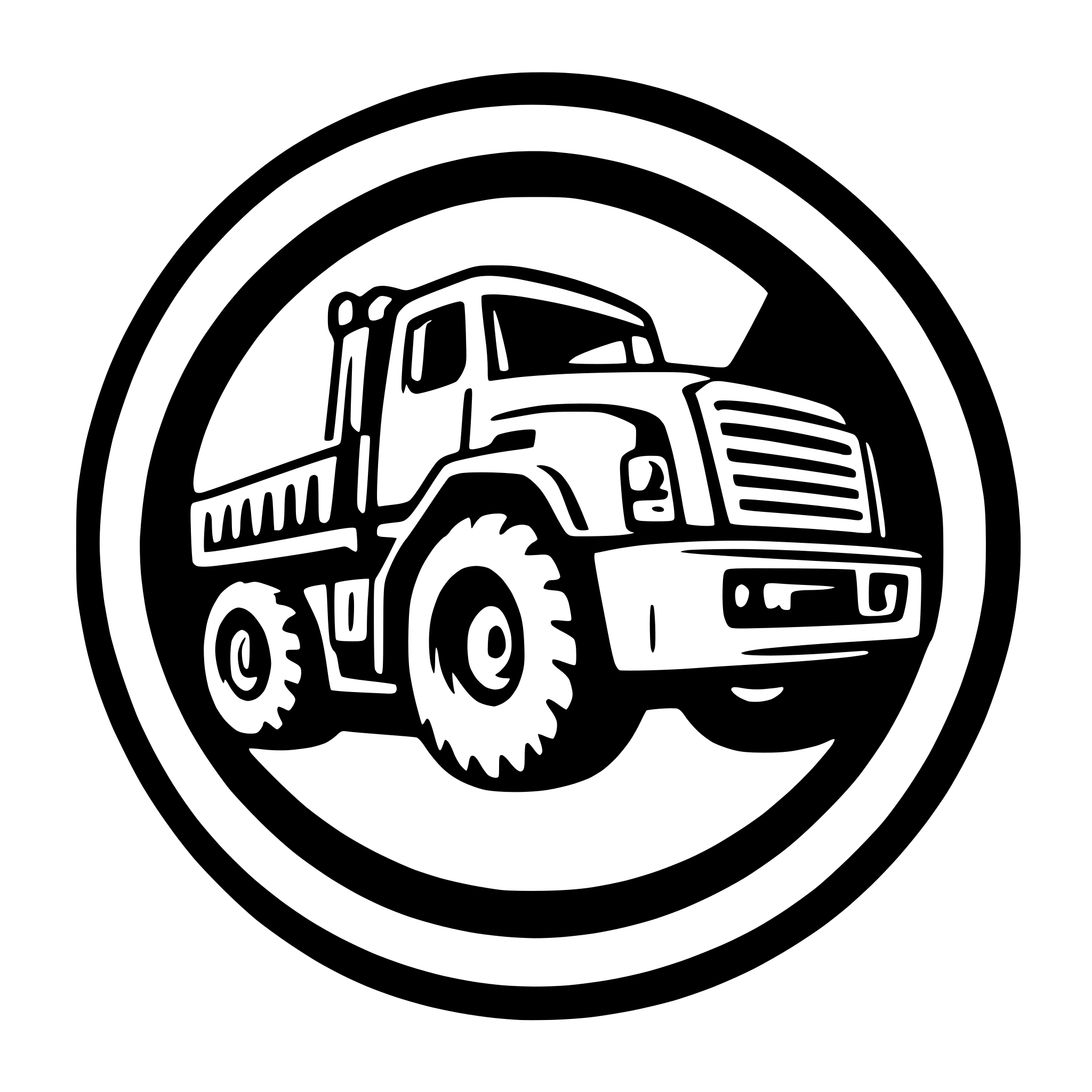 AI-generated SVG of a simple logo for heavy machine vehicle rental company  named 