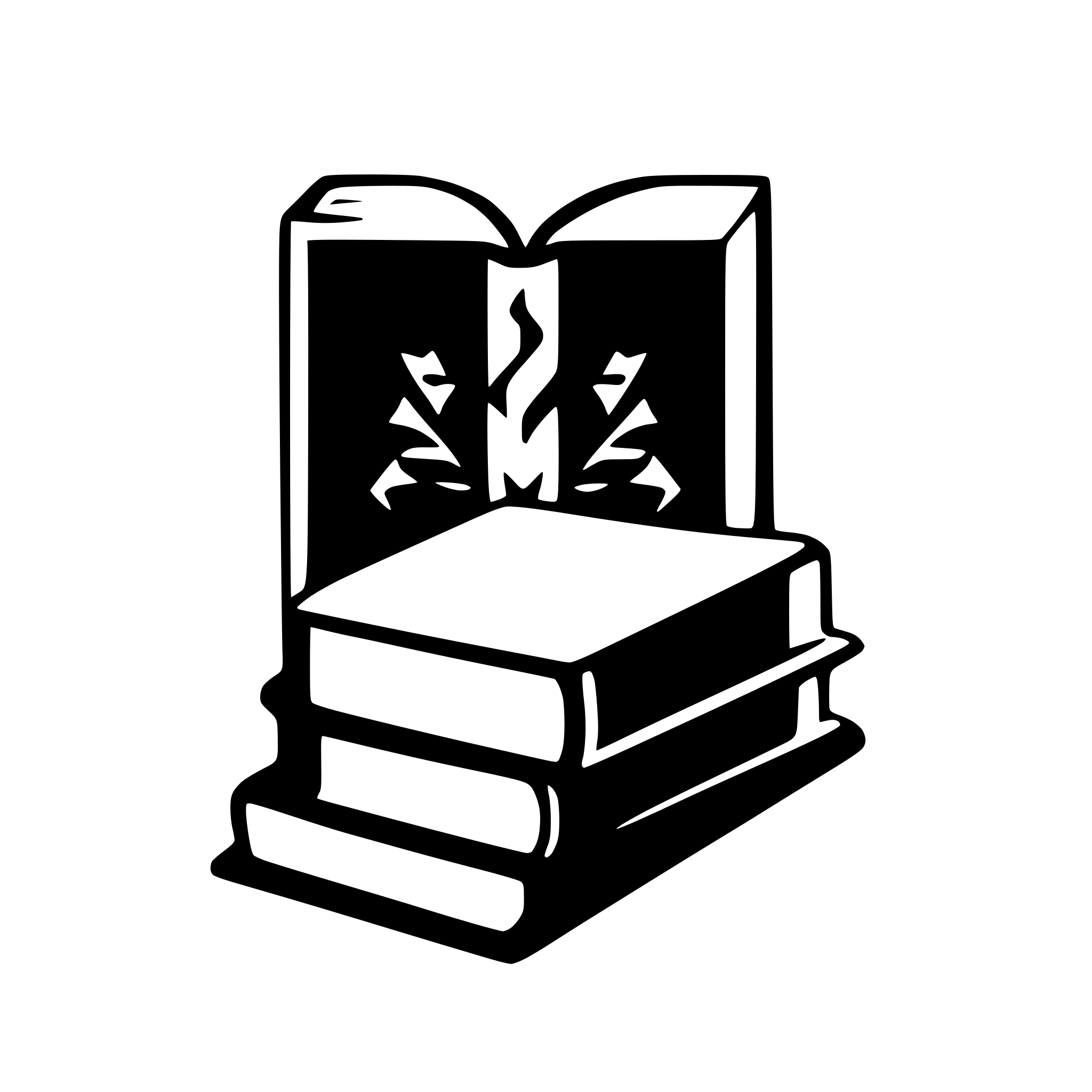 AI-generated SVG of a logo solid book exam