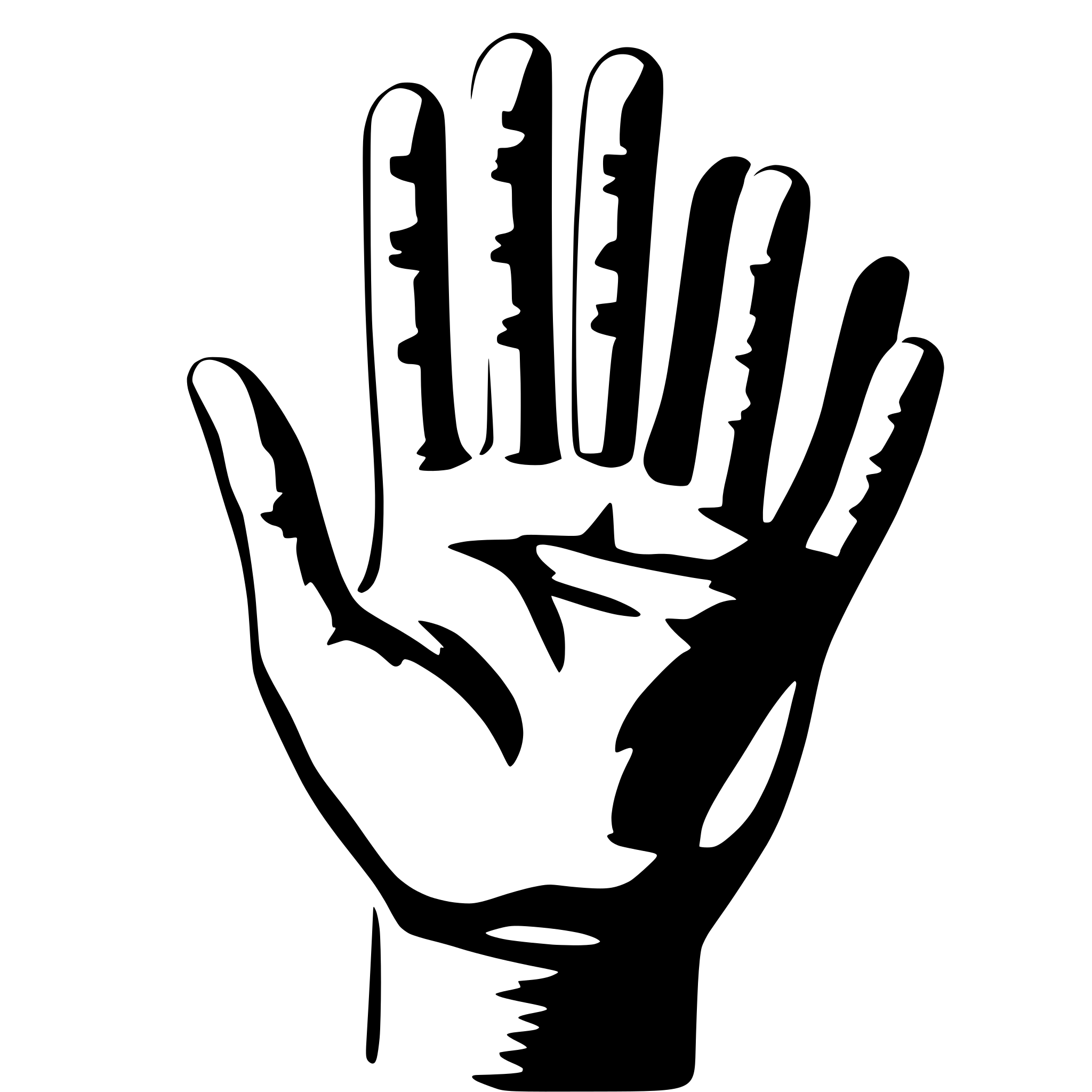 AI-generated SVG of 'Hand'