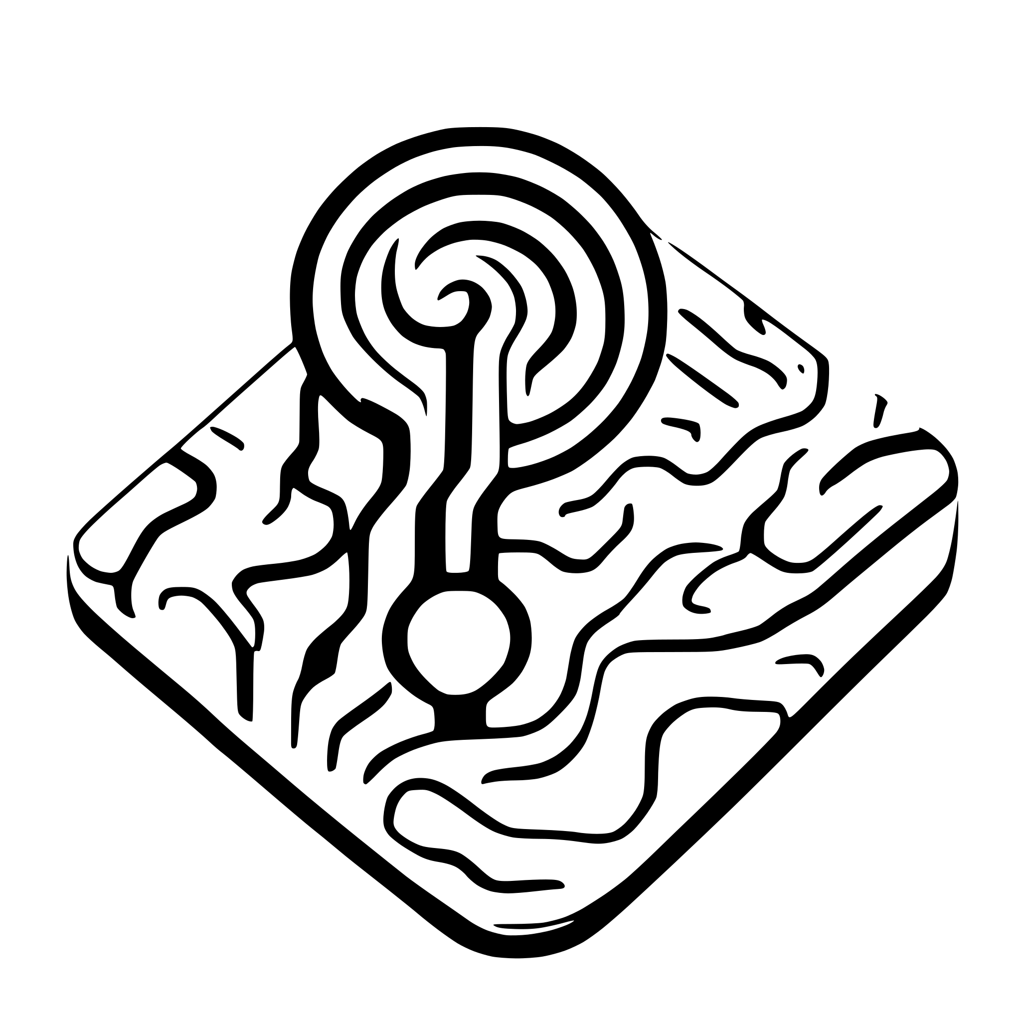 AI-generated SVG of a maps with a question mark like google maps