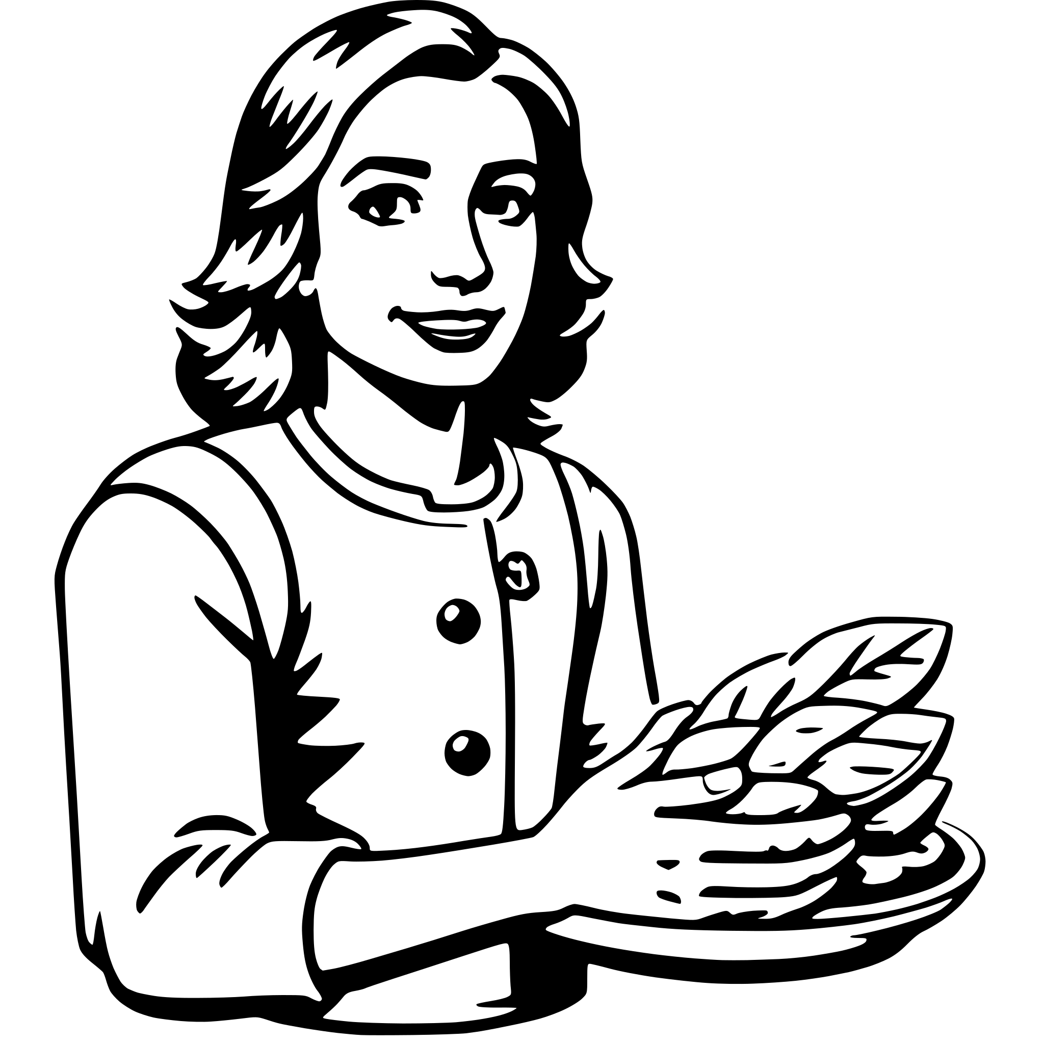 AI-generated SVG of a nutritionist
