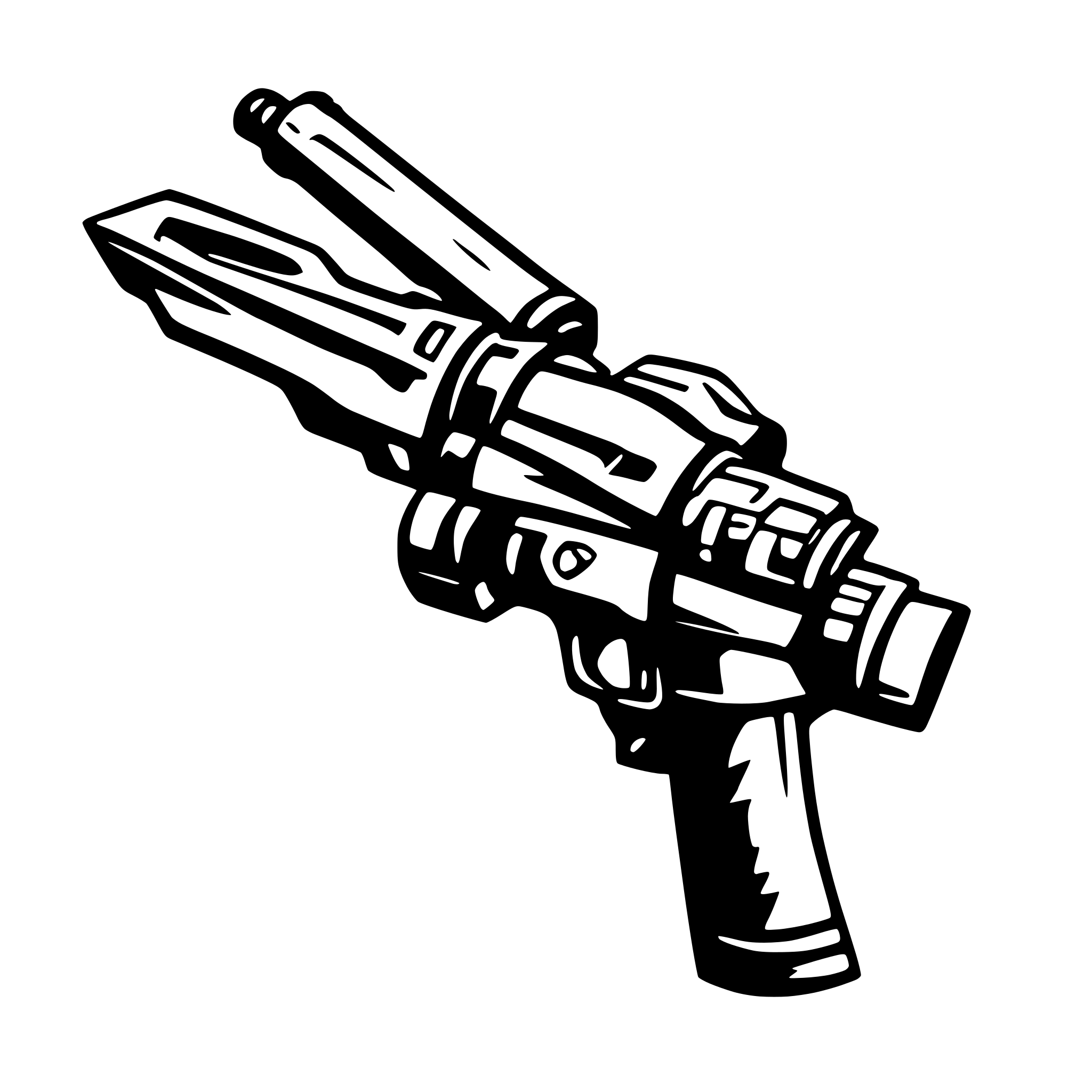 AI-generated SVG of 'nerf style weapons'