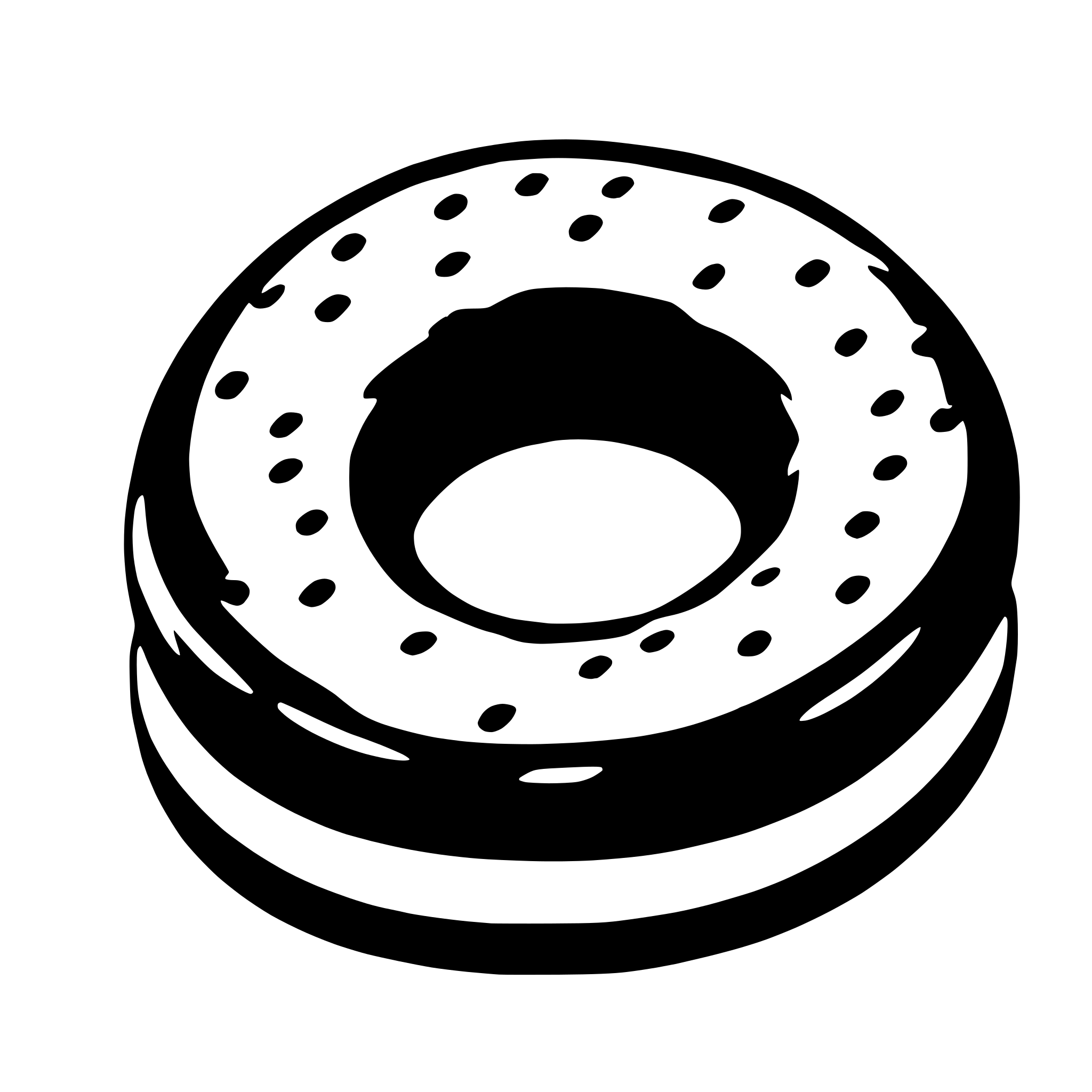 AI-generated SVG of a doughnut