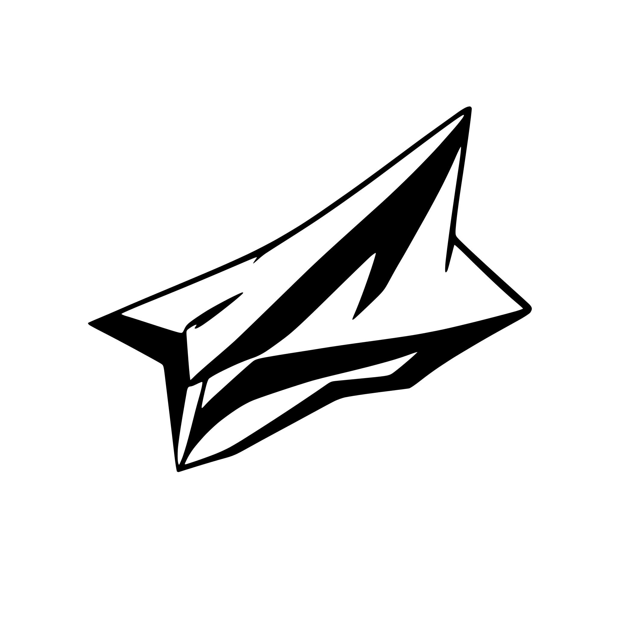 AI-generated SVG of a paper plane illustration with clean lines.