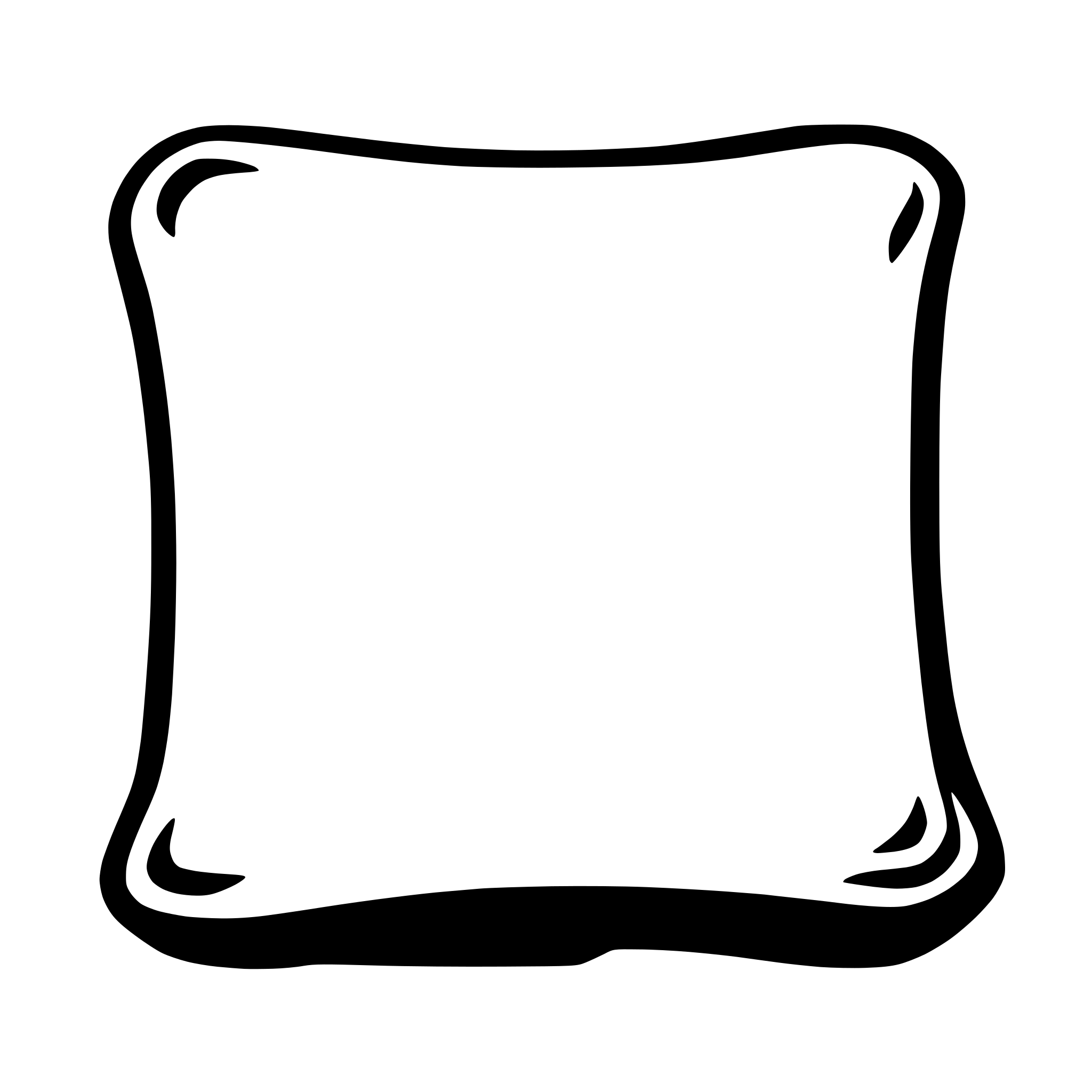 AI-generated SVG of a pillow