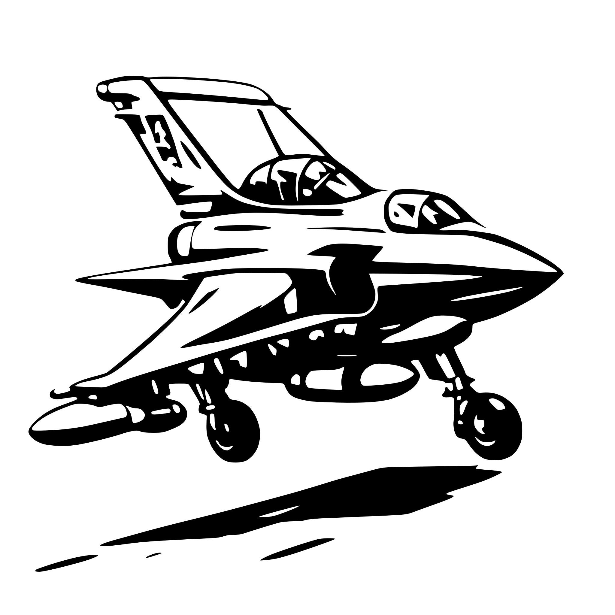 AI-generated SVG of a draw me a vector styled illustration of american f 16 fighter jett. there should be no background and the vector should be 8k