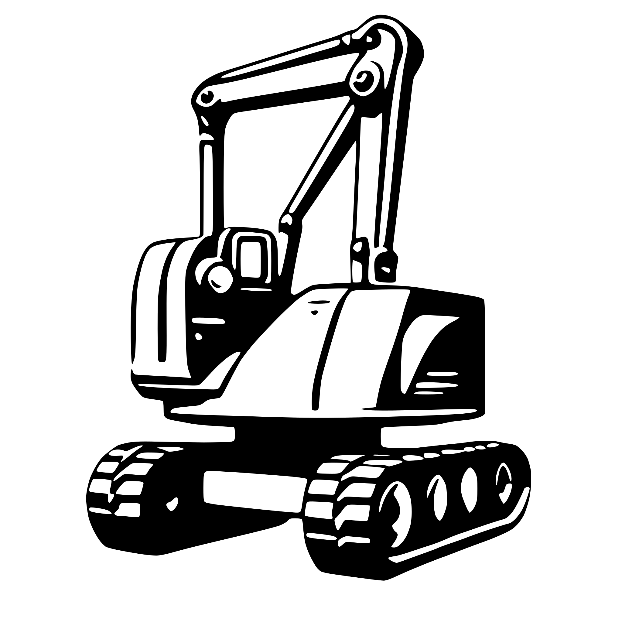 AI-generated SVG of a excavator