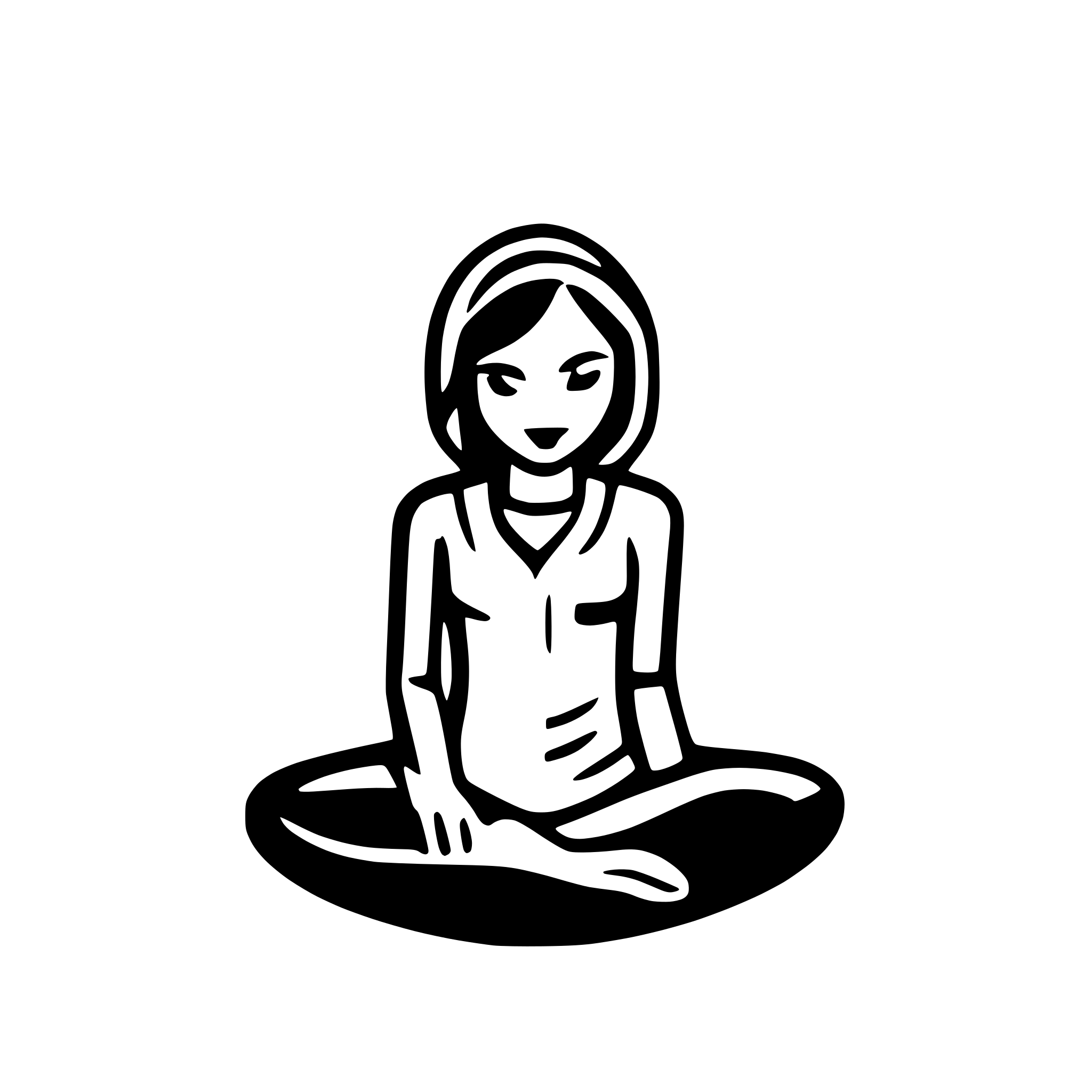 AI-generated SVG of 'yoga sleep'