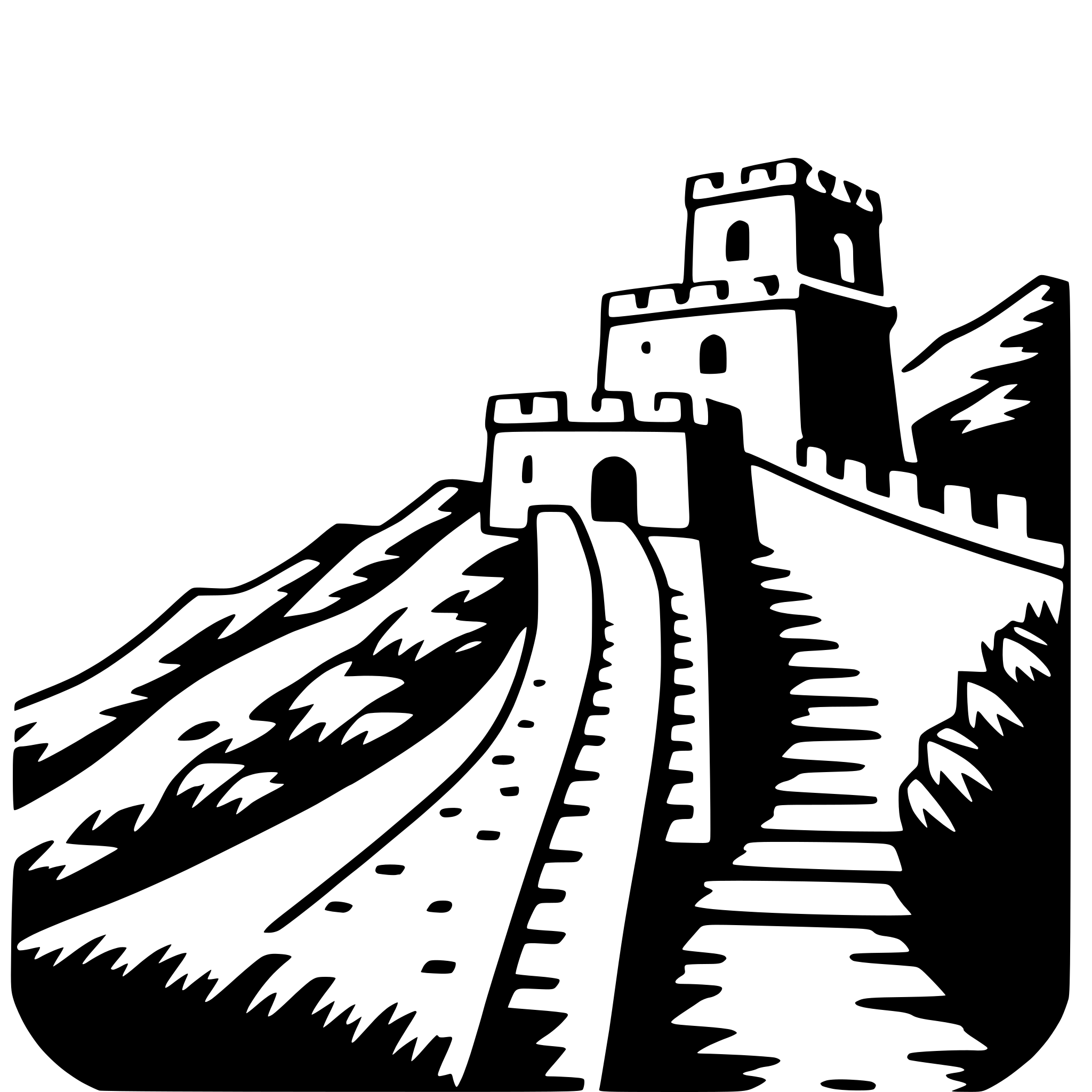 AI-generated SVG of 'great wall of china'