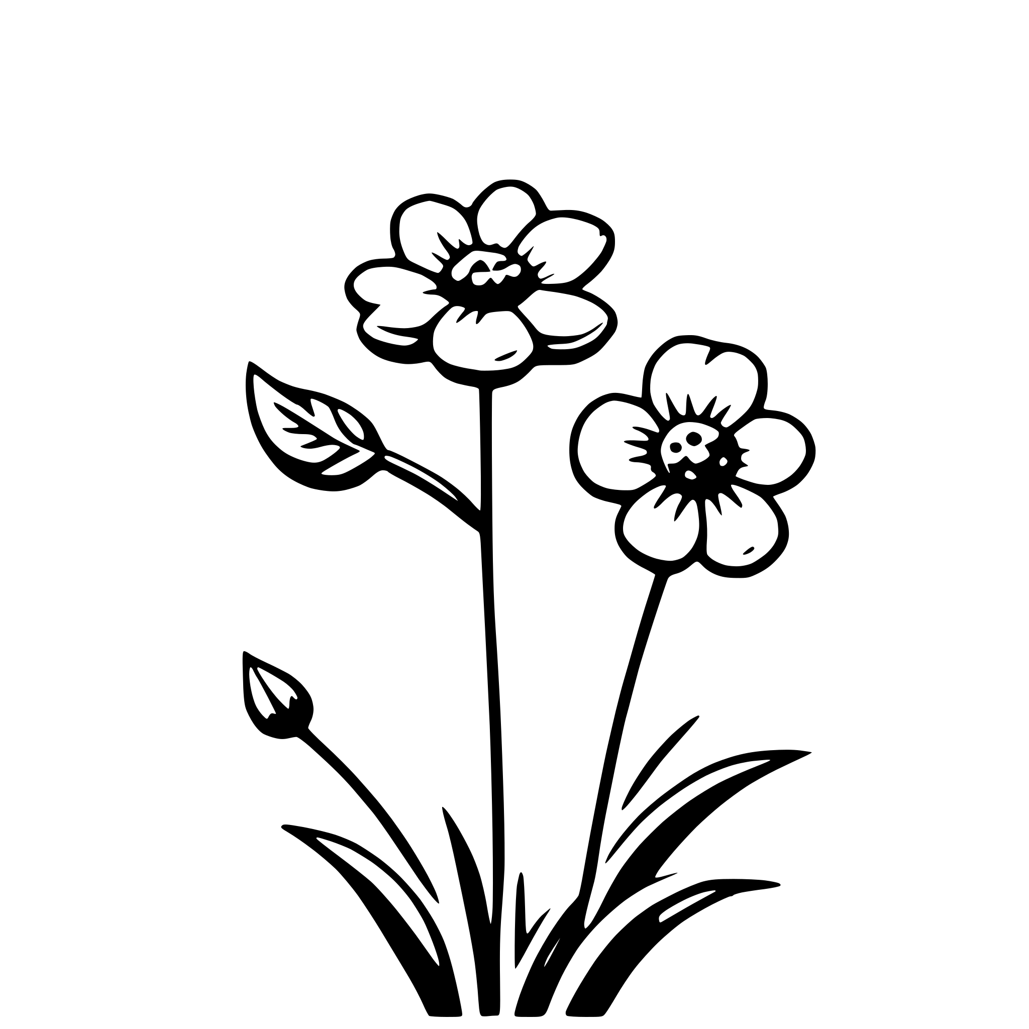 AI-generated SVG of 'spring flowers'