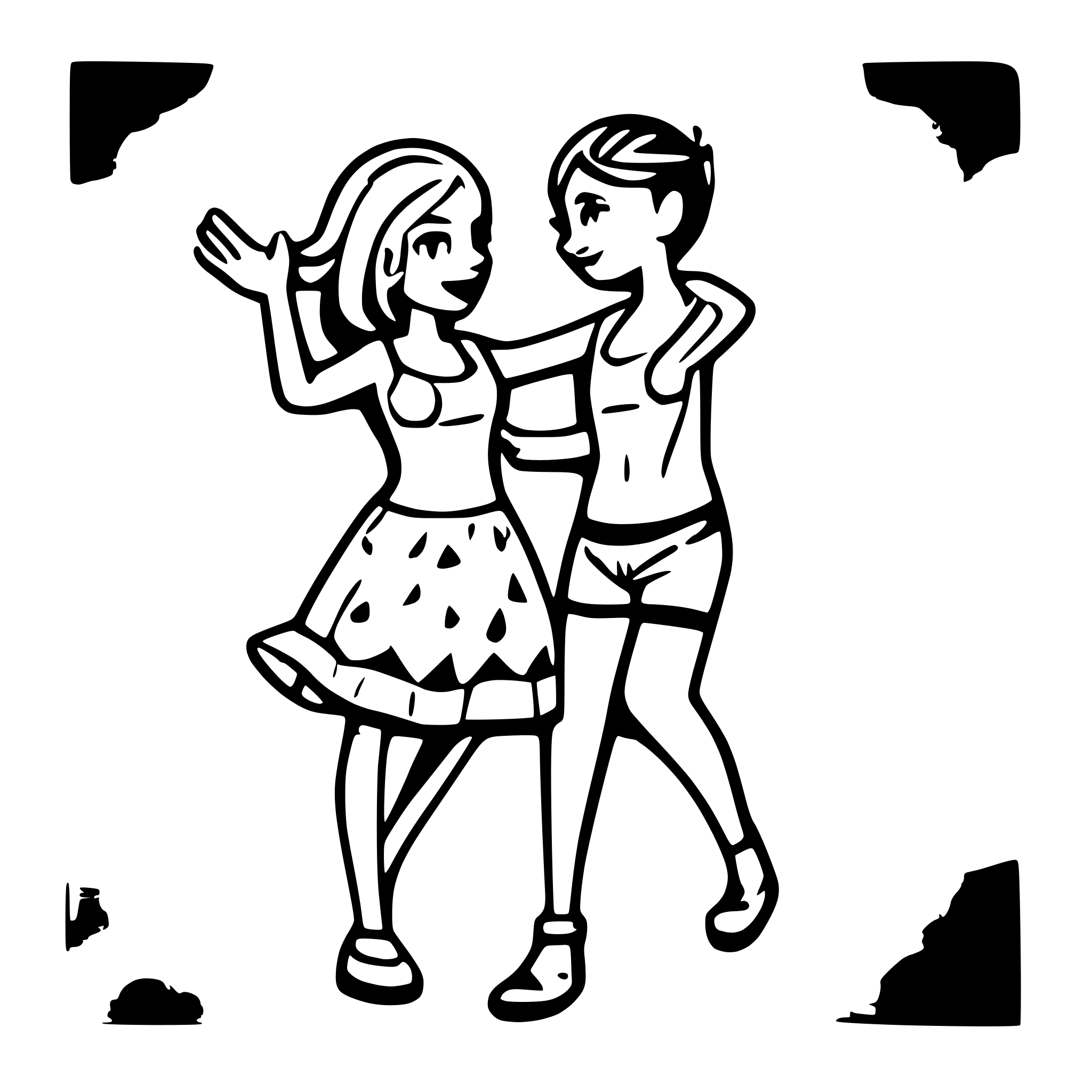 AI-generated SVG of a a couple dancing with holding hand with only wearing inner wear AI-generated SVG of a a couple dancing with holding hand with only wearing inner wear