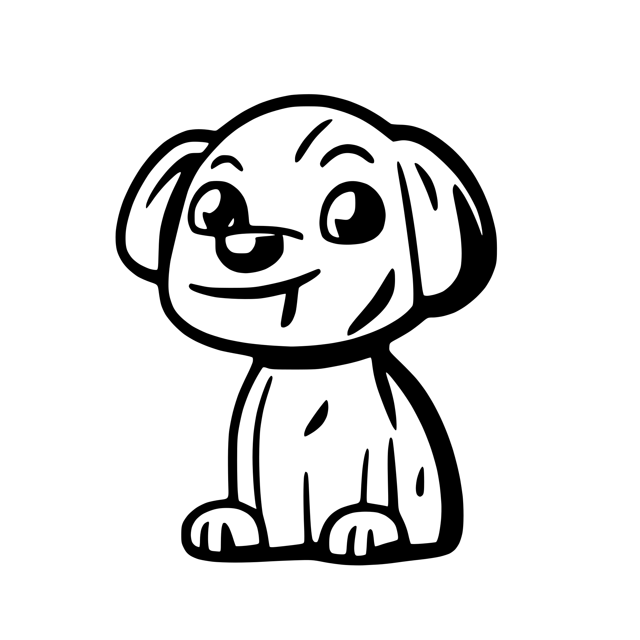 AI-generated SVG of a A grumpy dog from a cartoon with surprised face with few details AI-generated SVG of a A grumpy dog from a cartoon with surprised face with few details