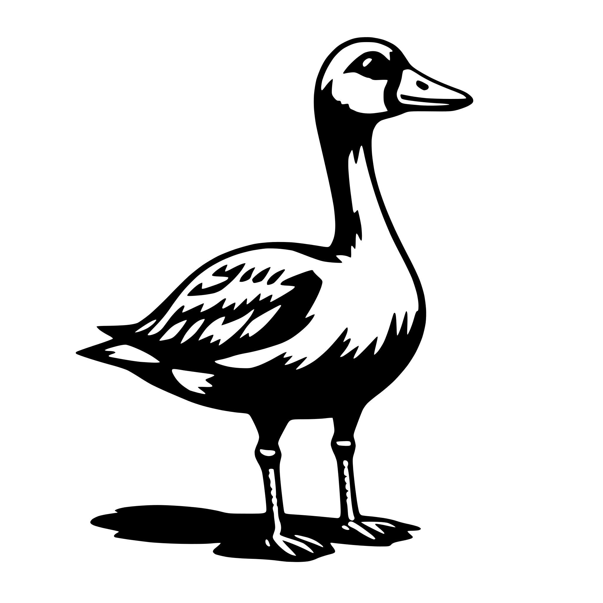 AI-generated SVG of a goose