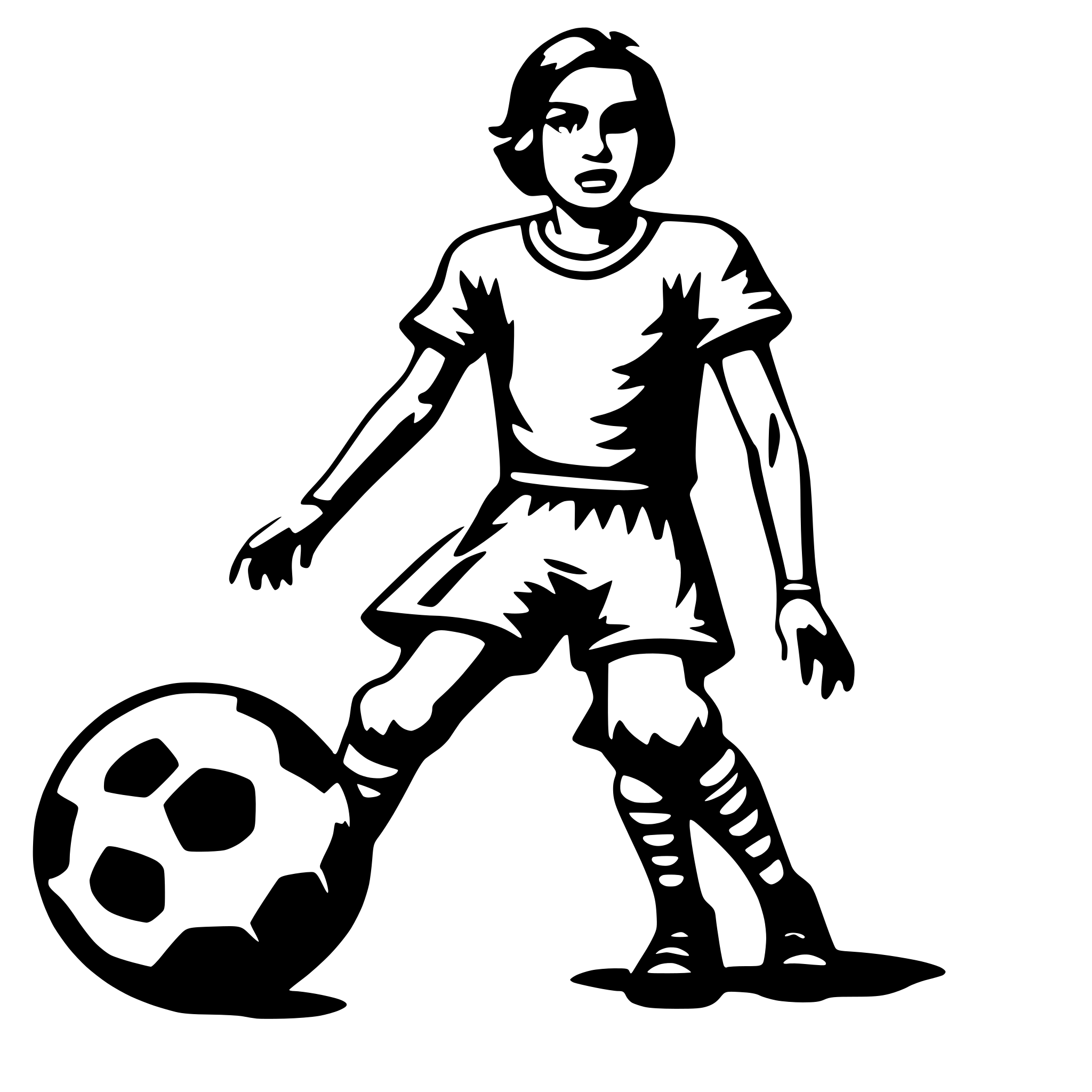 AI-generated SVG of a fotoball player