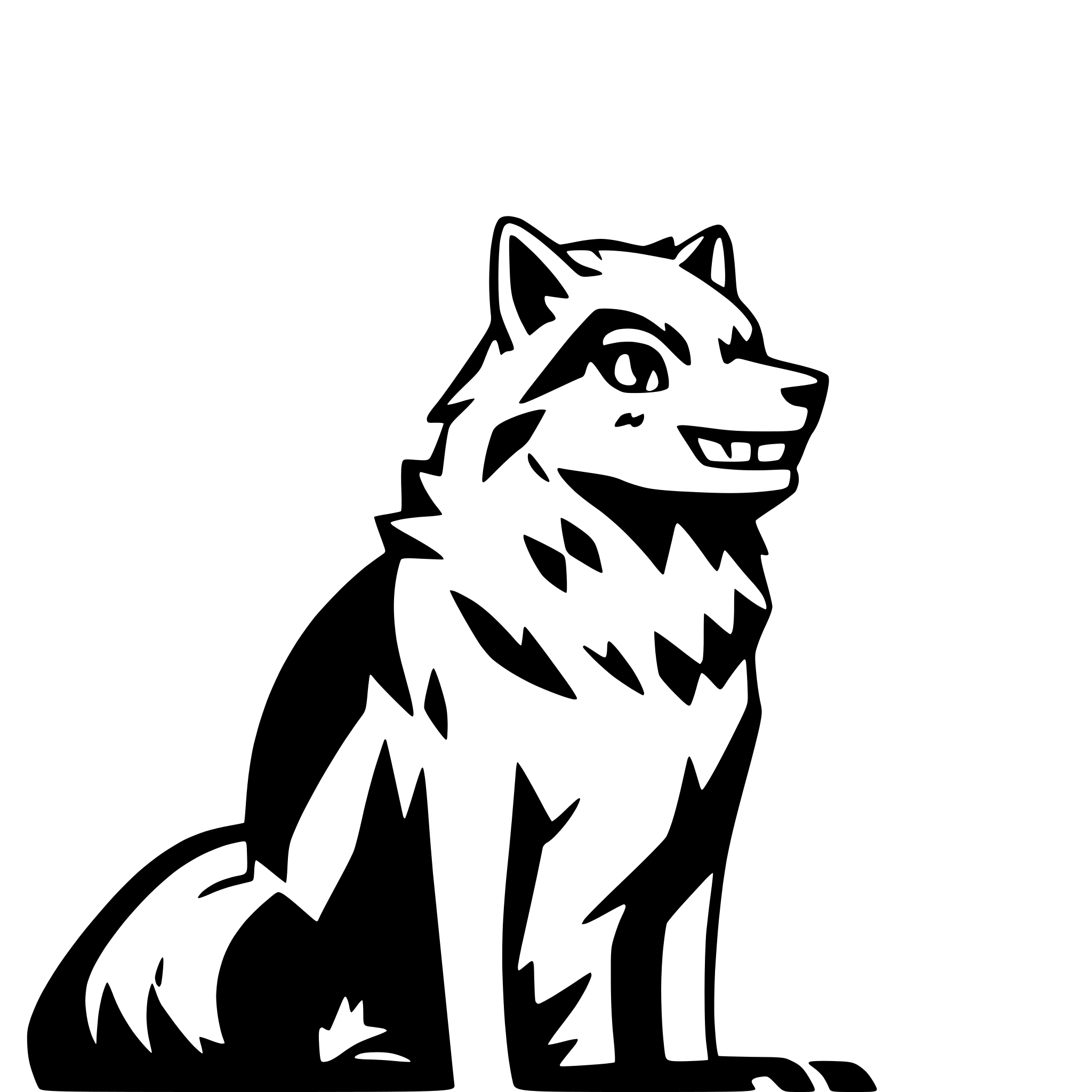 AI-generated SVG of 'wolf howling at moon'