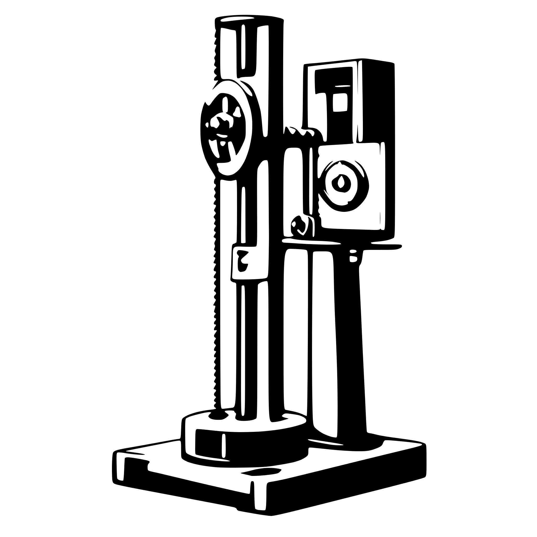 AI-generated SVG of a tensile strength test machine