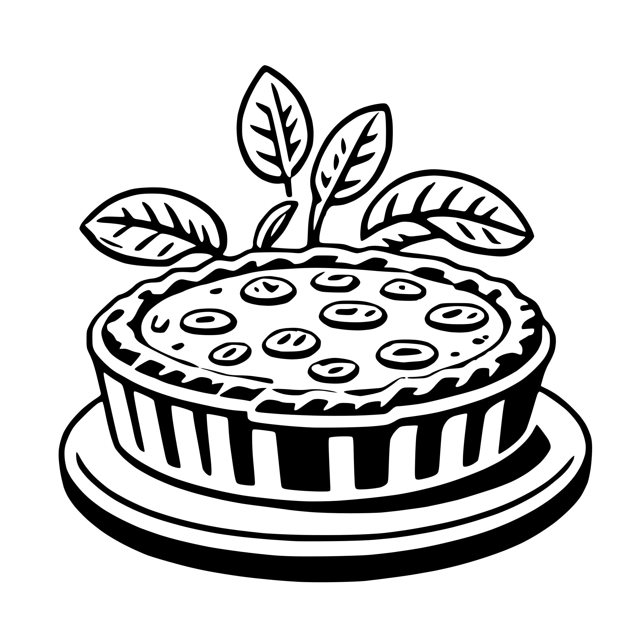 AI-generated SVG of 'quiche'