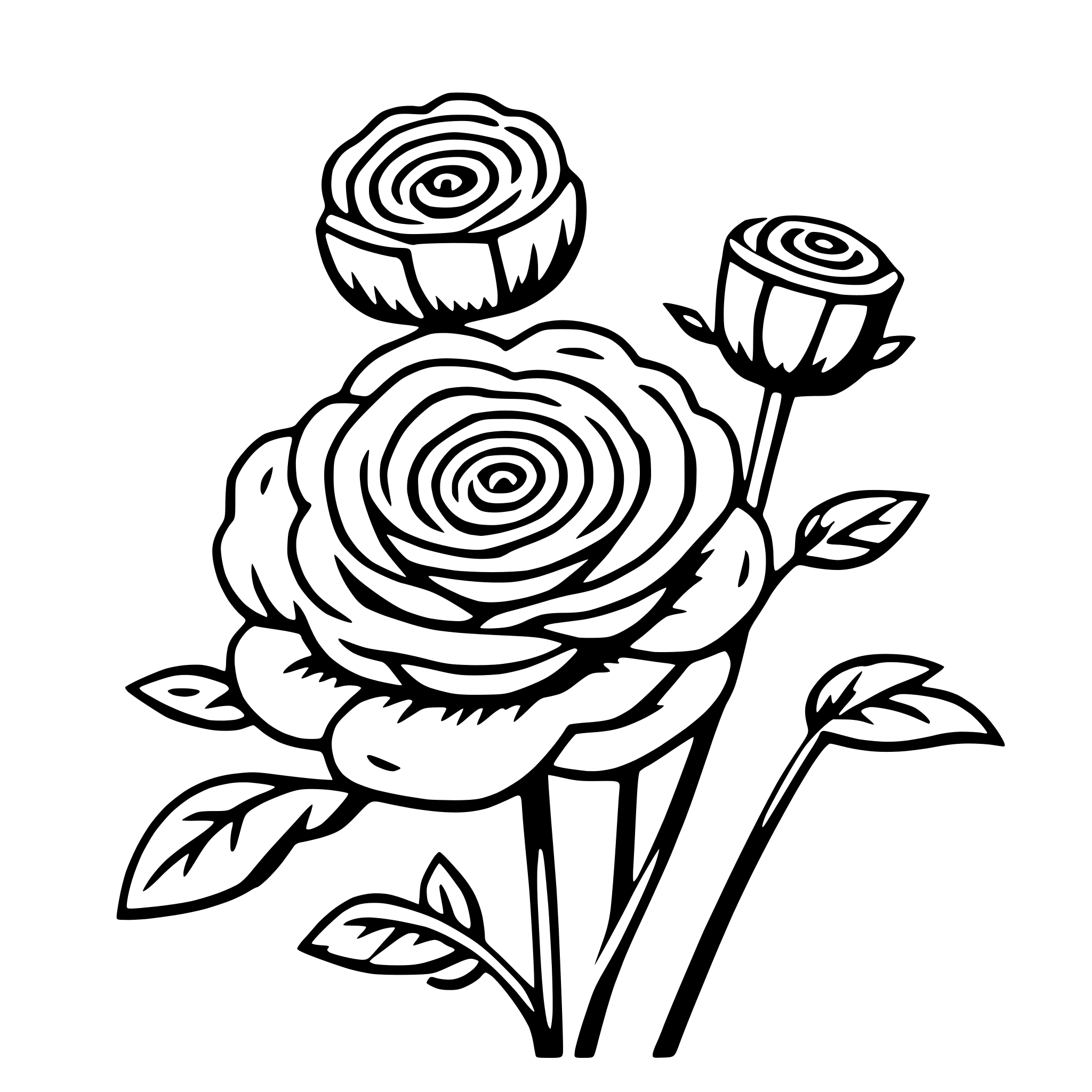 AI-generated SVG of a ranunculus