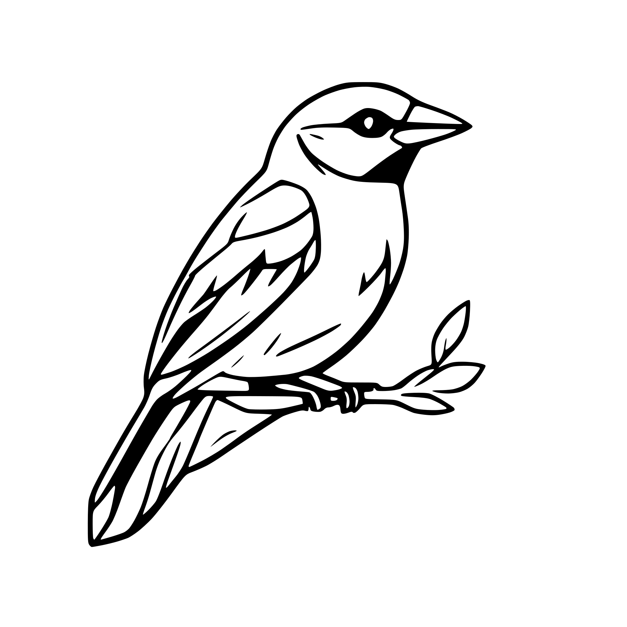 AI-generated SVG of a baltimore oriole bird