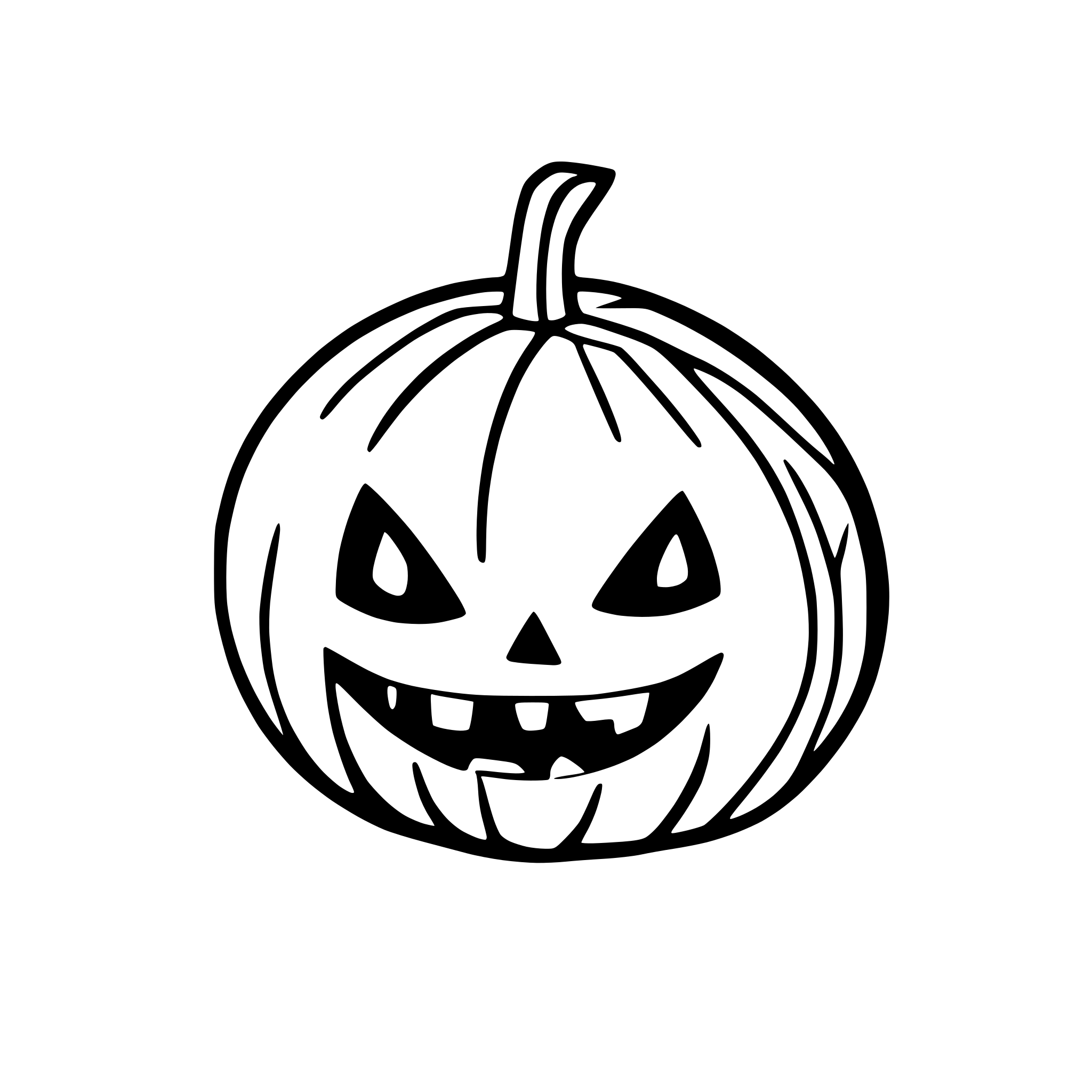 AI-generated SVG of 'a halloween pumpkin'
