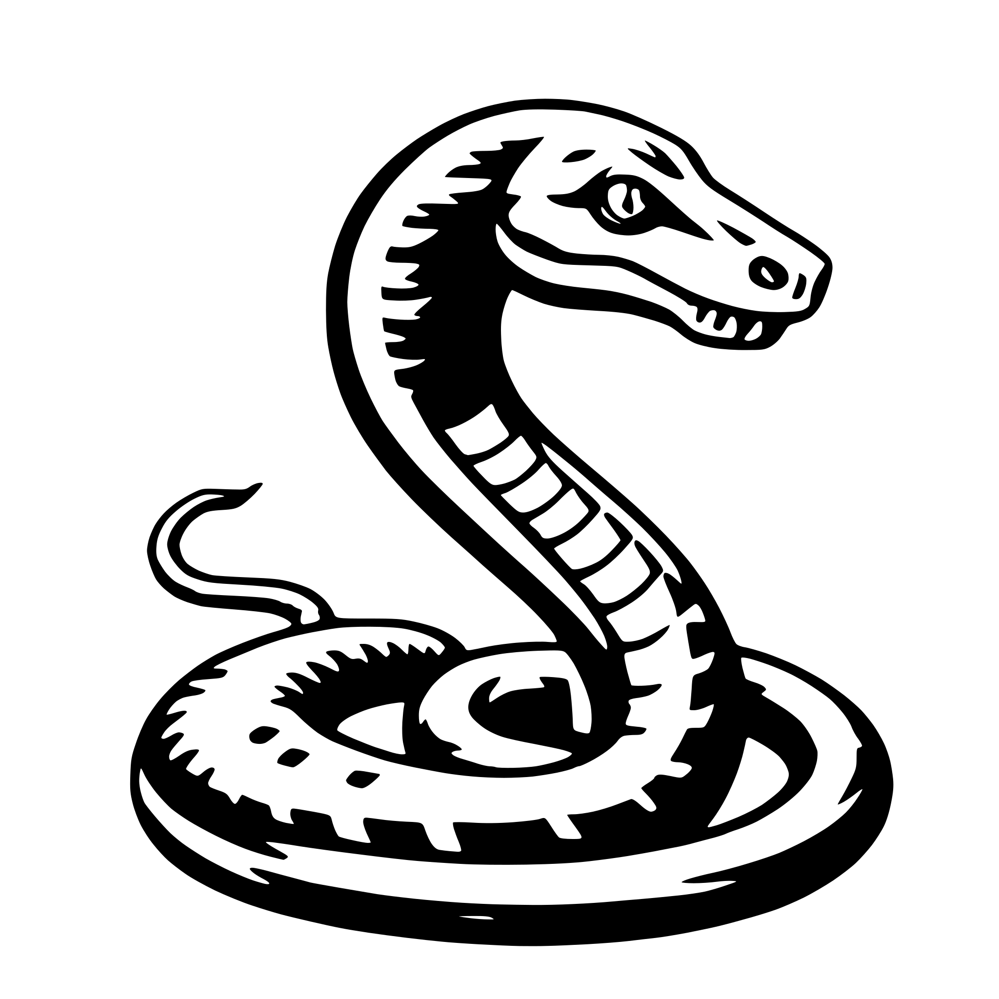 AI-generated SVG of 'cobra'