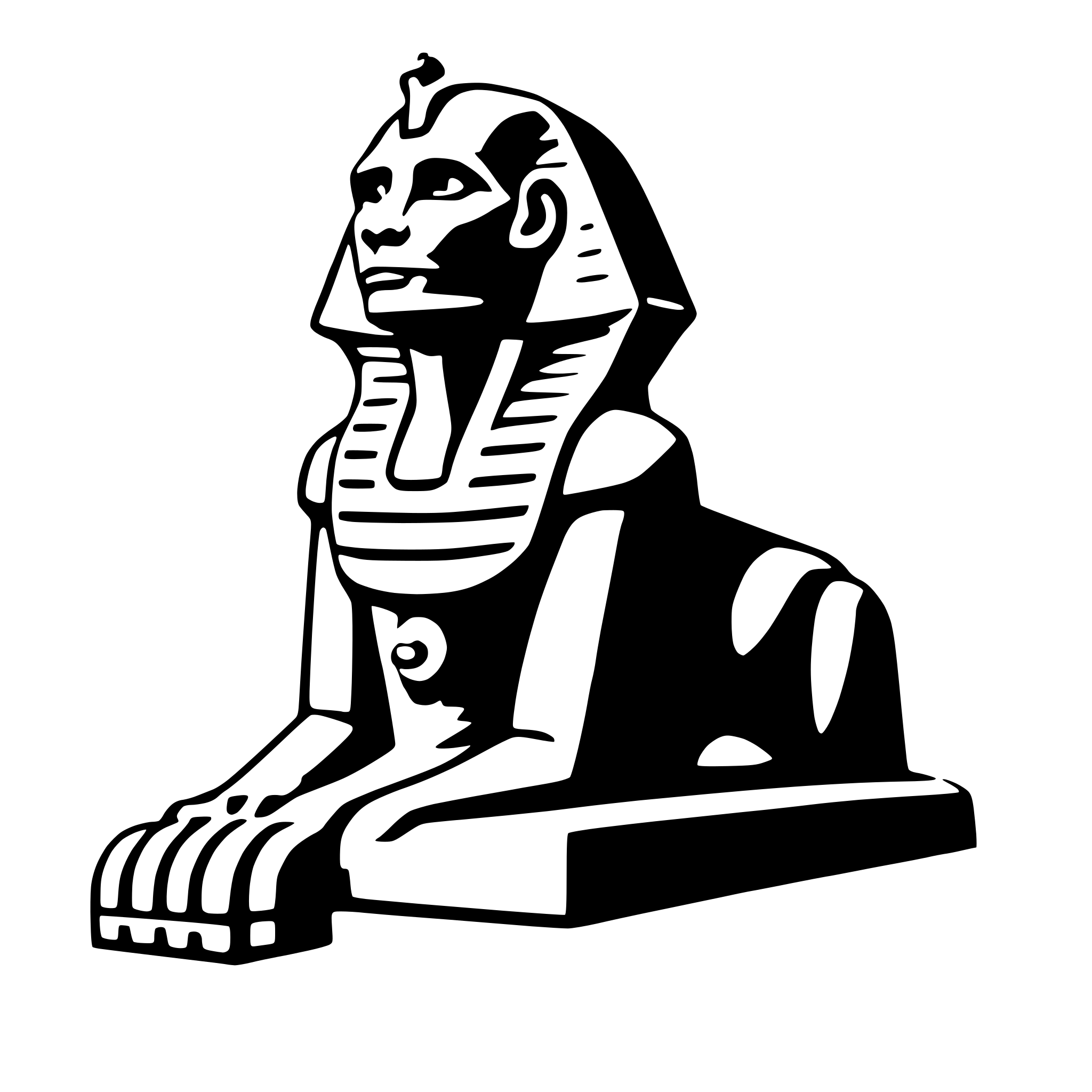 AI-generated SVG of 'great sphinx of giza'