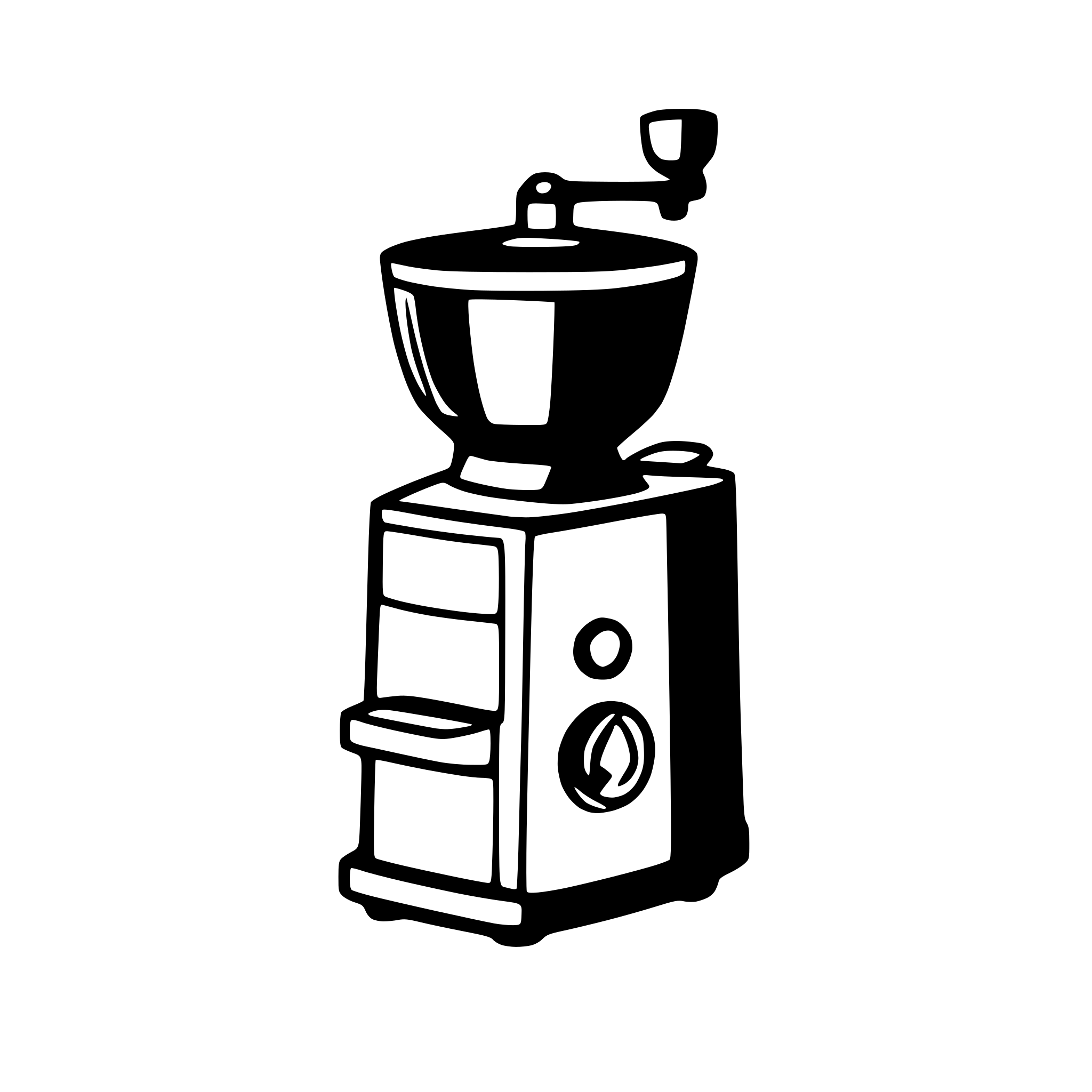 AI-generated SVG of 'modern coffee grinder'