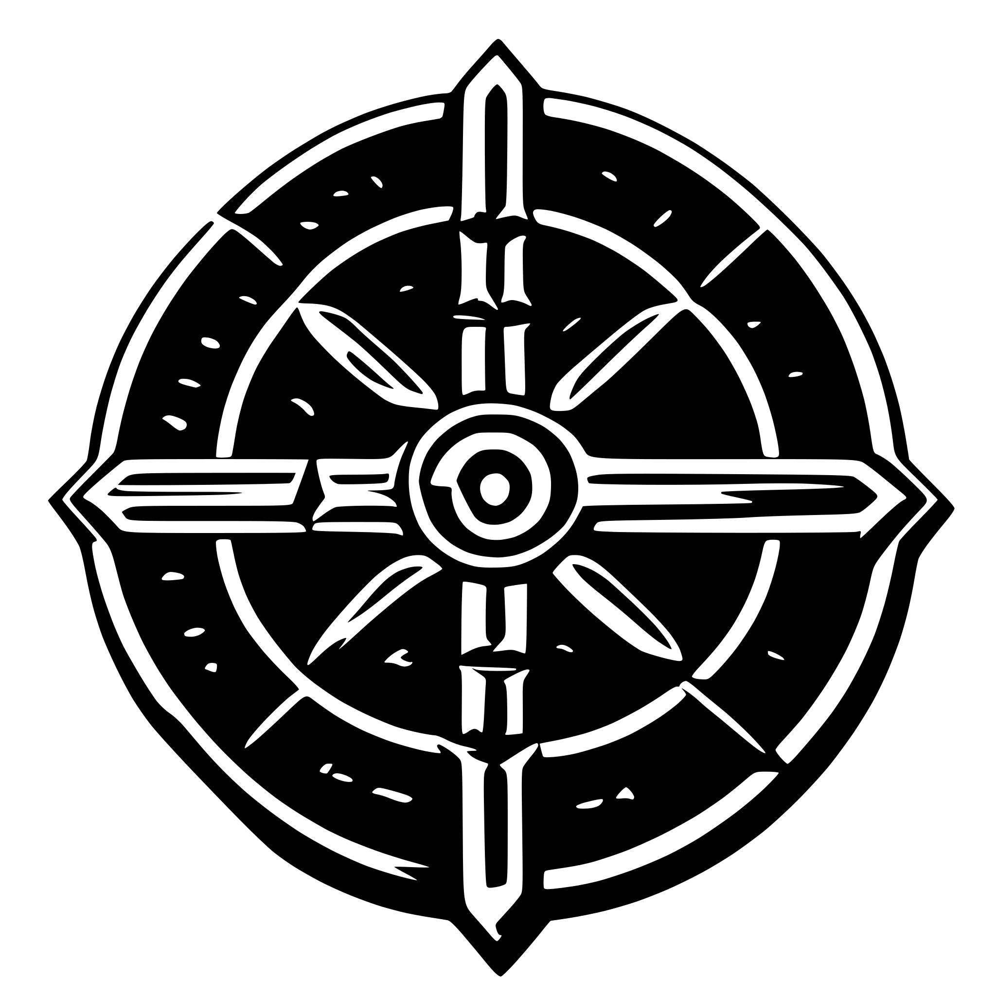 AI-generated SVG of 'matrix effect with celtic rune'