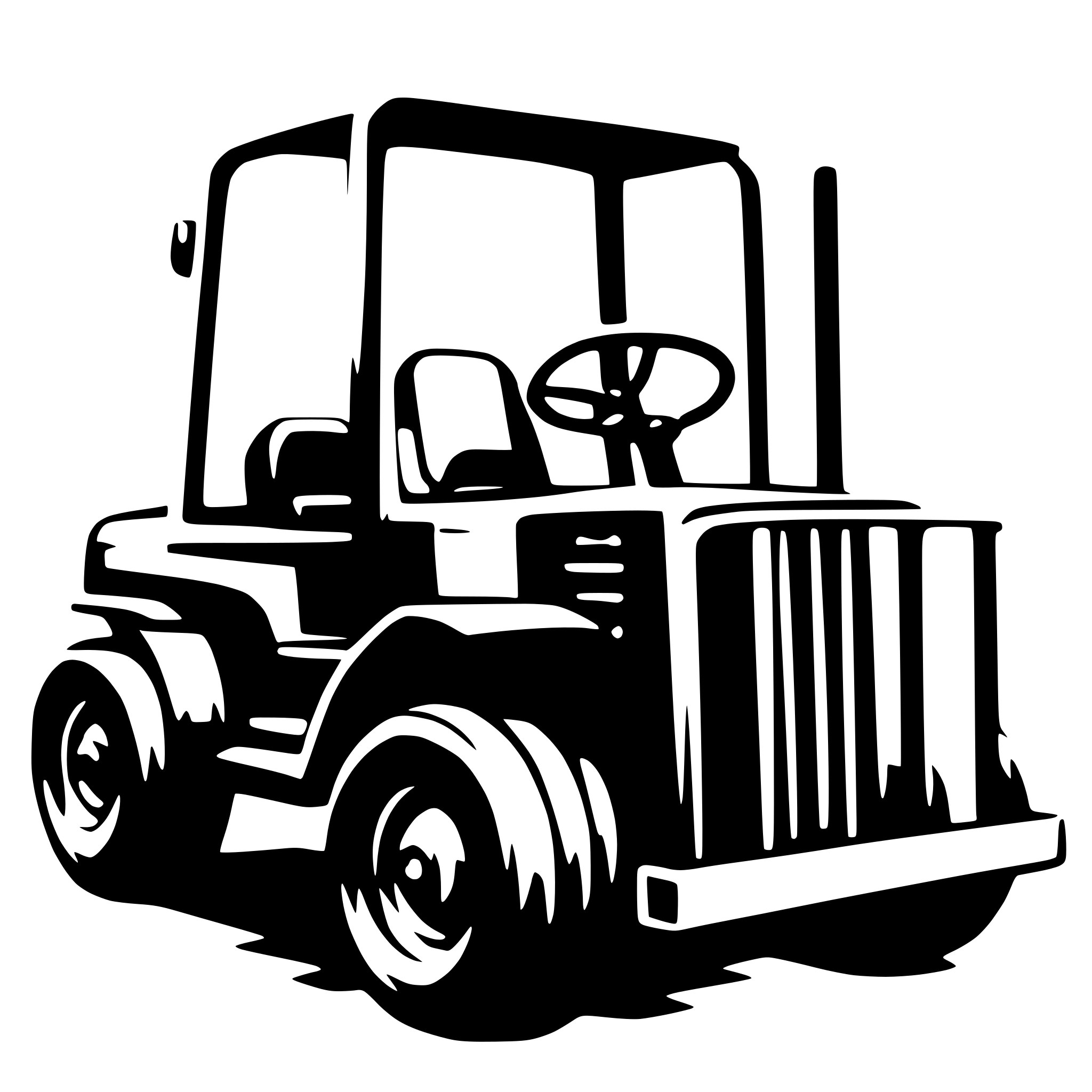 AI-generated SVG of a forklift