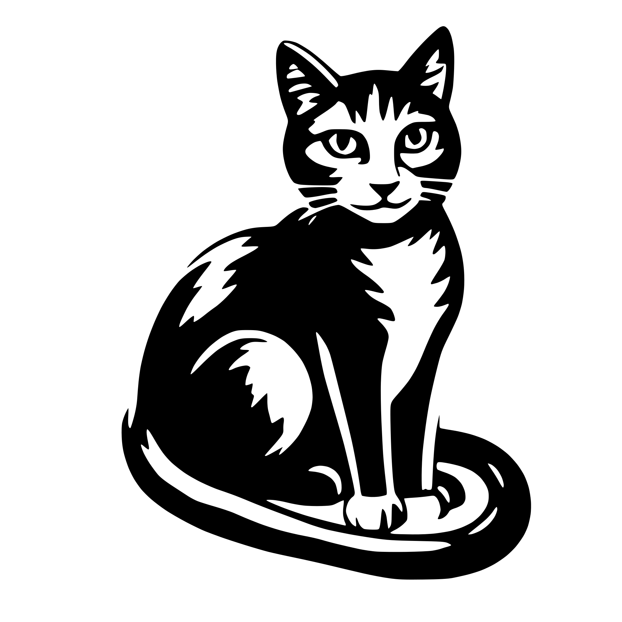 AI-generated SVG of a cat