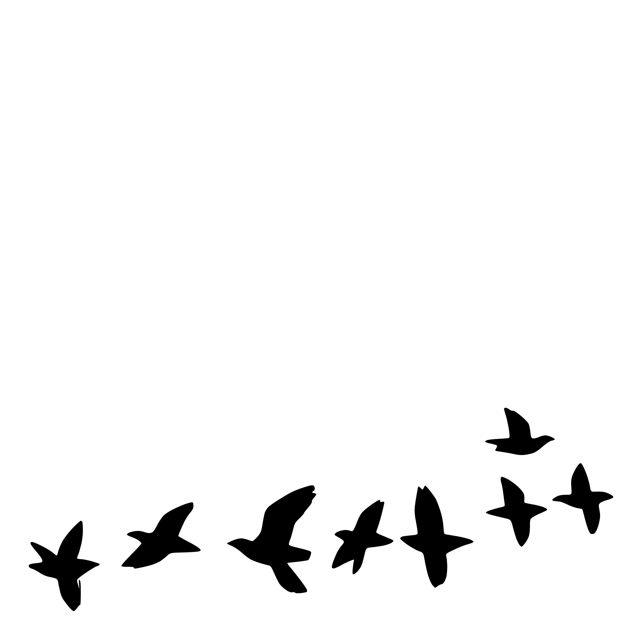 AI-generated SVG of 'bird flock flying at sunset'