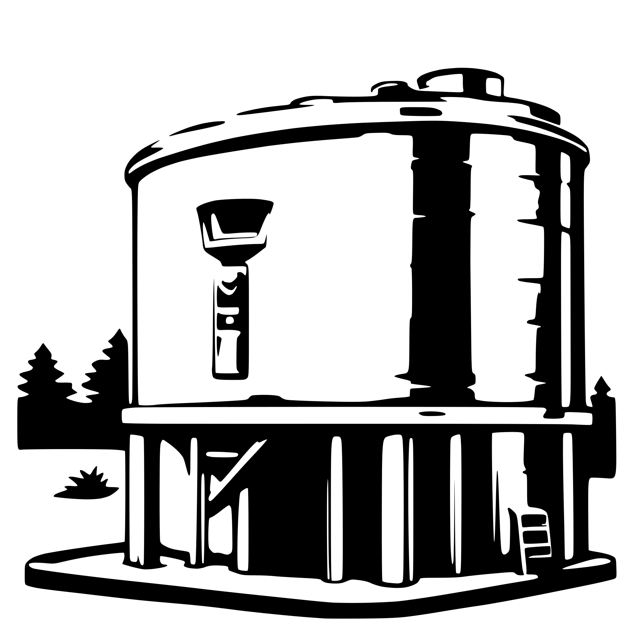 AI-generated SVG of 'Rectangle water tank 2D'