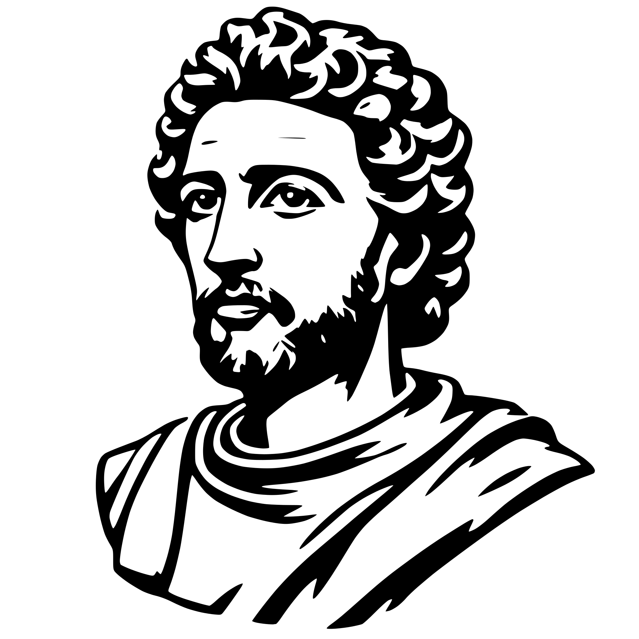 AI-generated SVG of 'marcus aurelius'