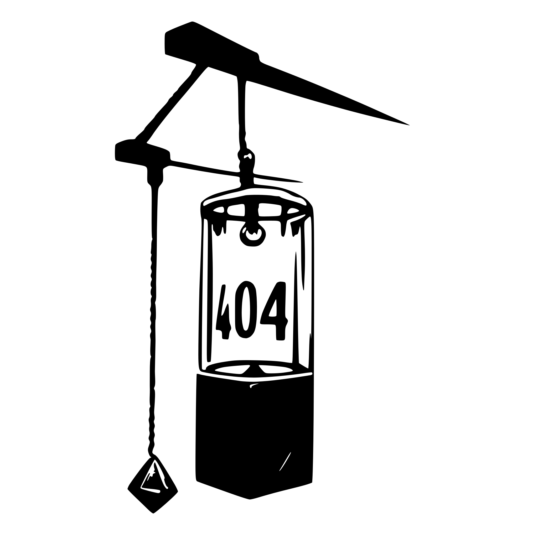 AI-generated SVG of '"404" Block 3d ink blue sketch ```Broken 404 with light blub hanging```'