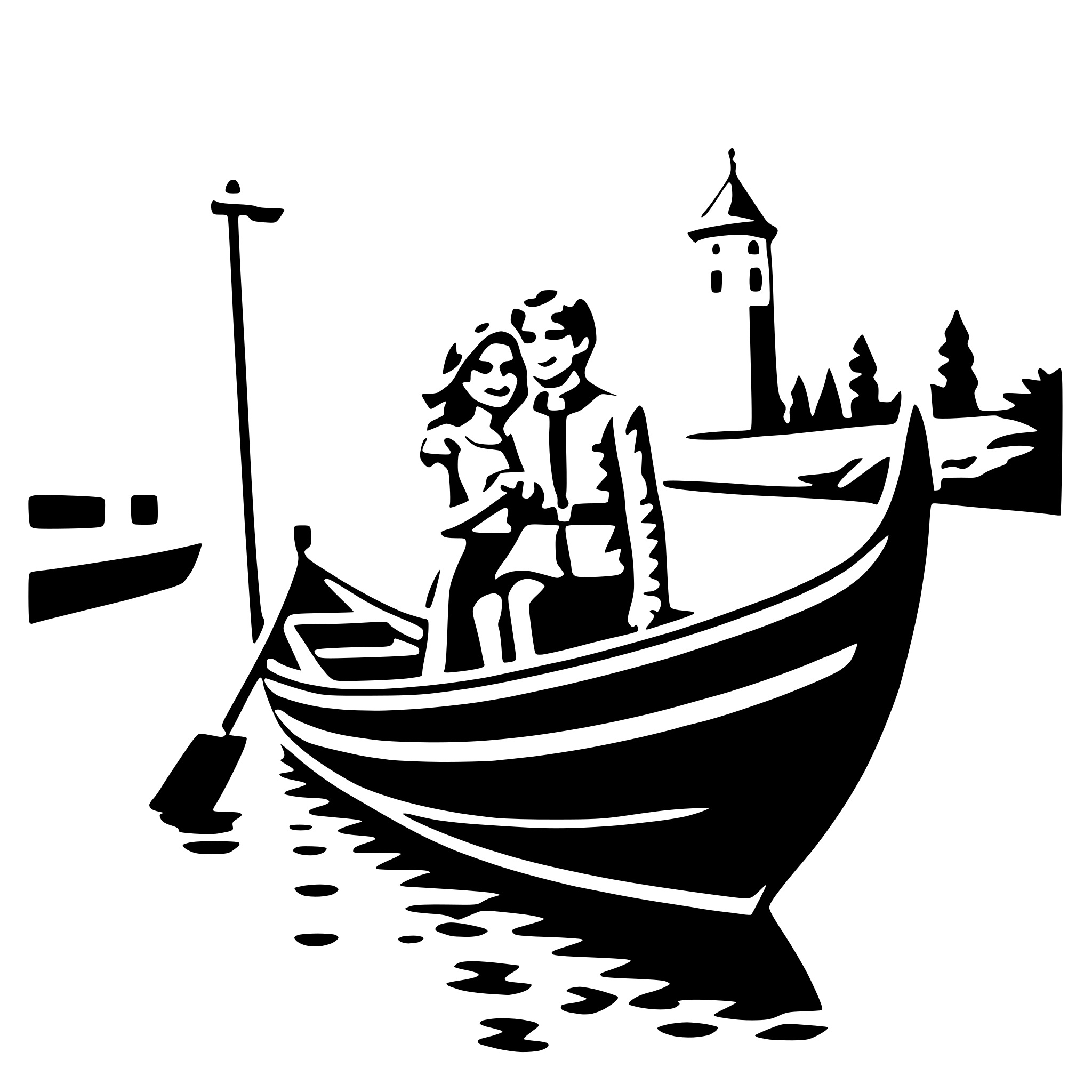 AI-generated SVG of a romantic gondola ride