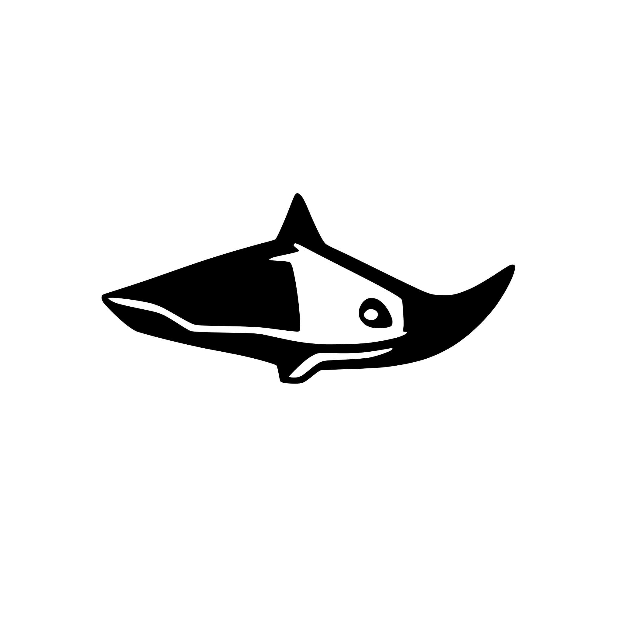 AI-generated SVG of 'Manta silhouette from above'